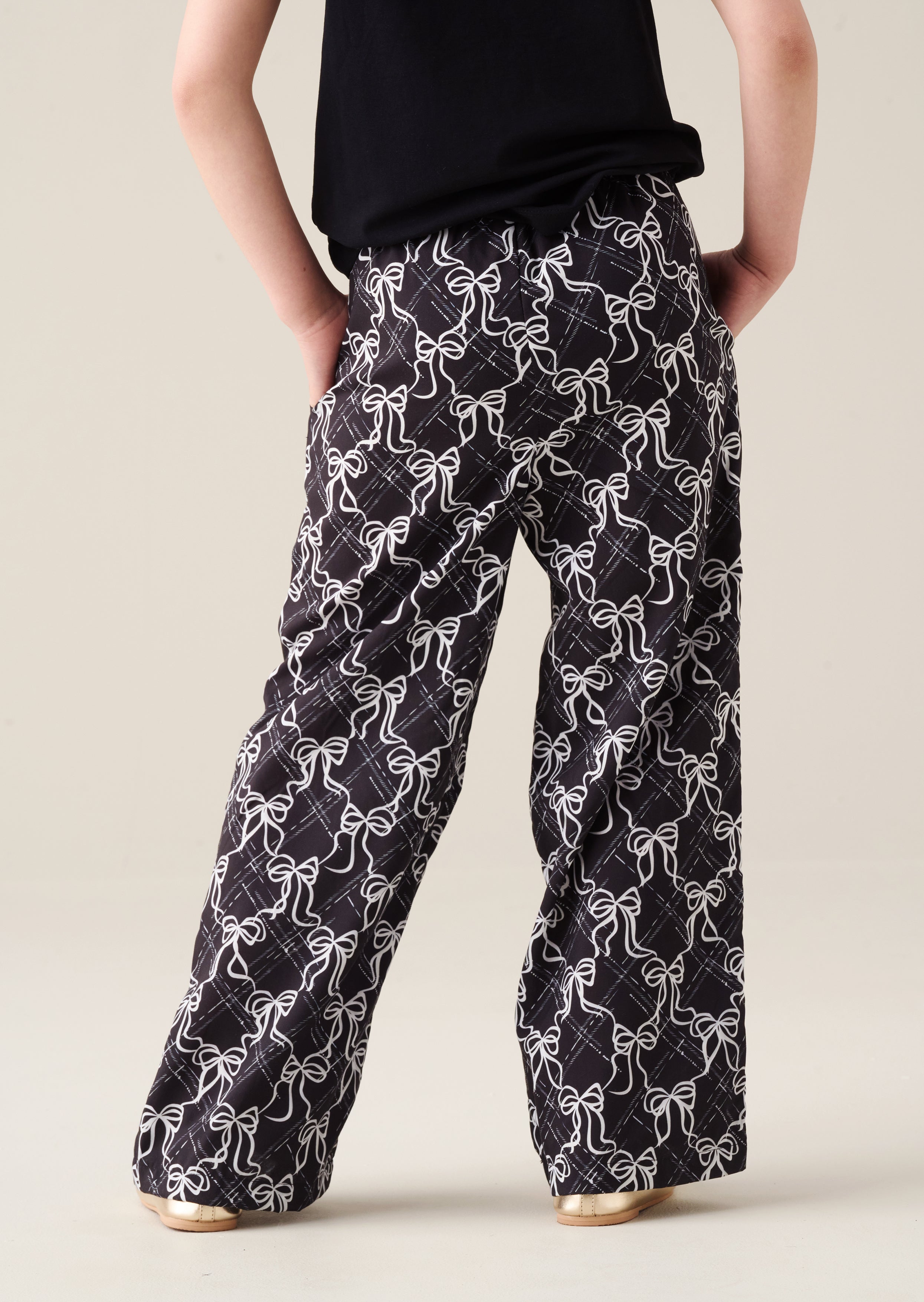 Pantaloni a gamba larga con stampa Blair