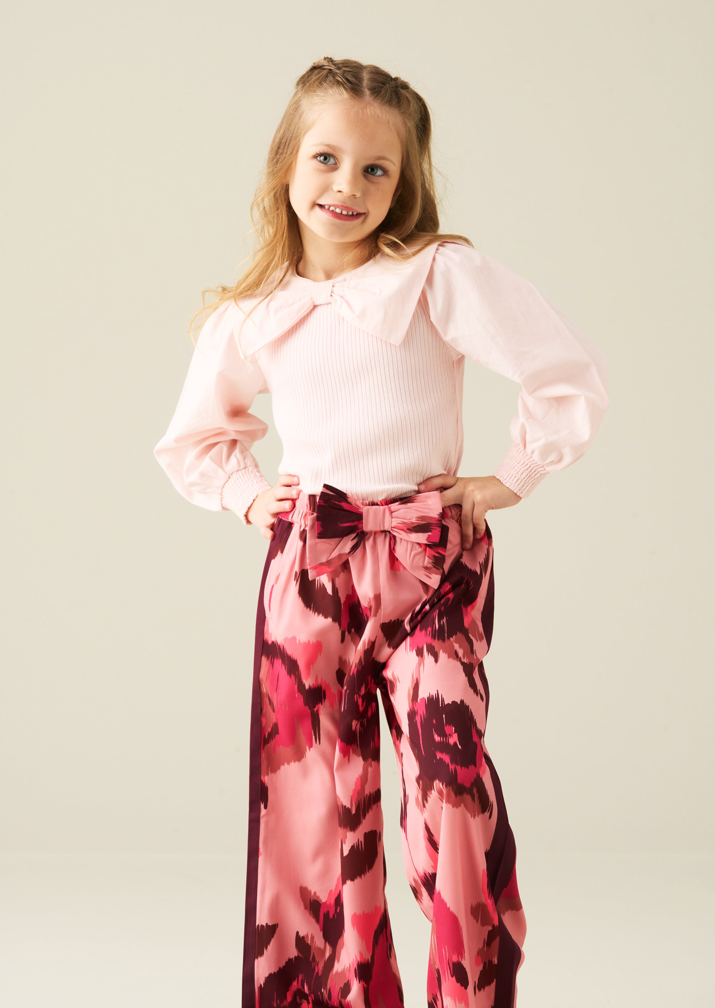 Elise Woven Jersey Mix Top