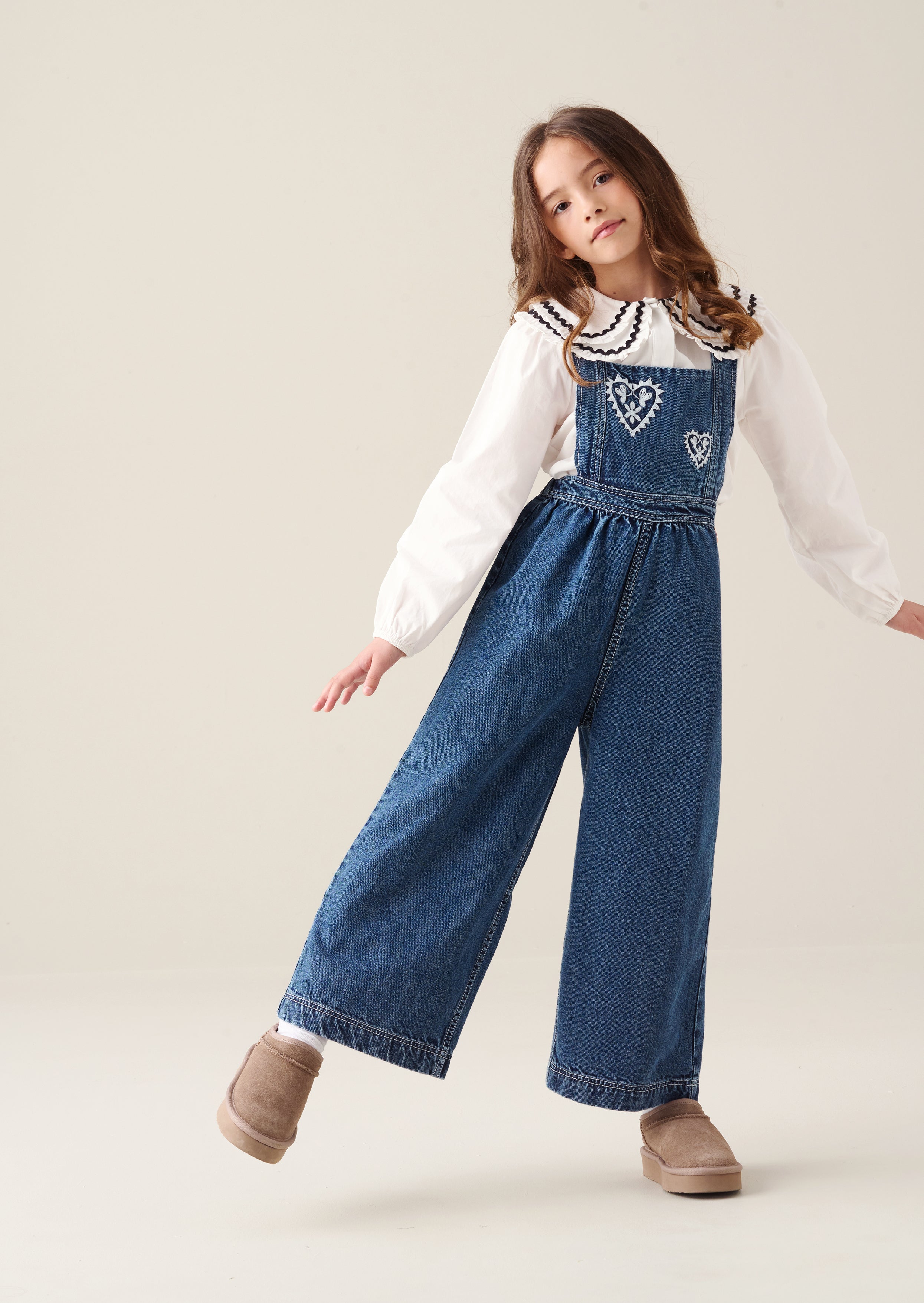 Josie Jeans bestickter Latzhose