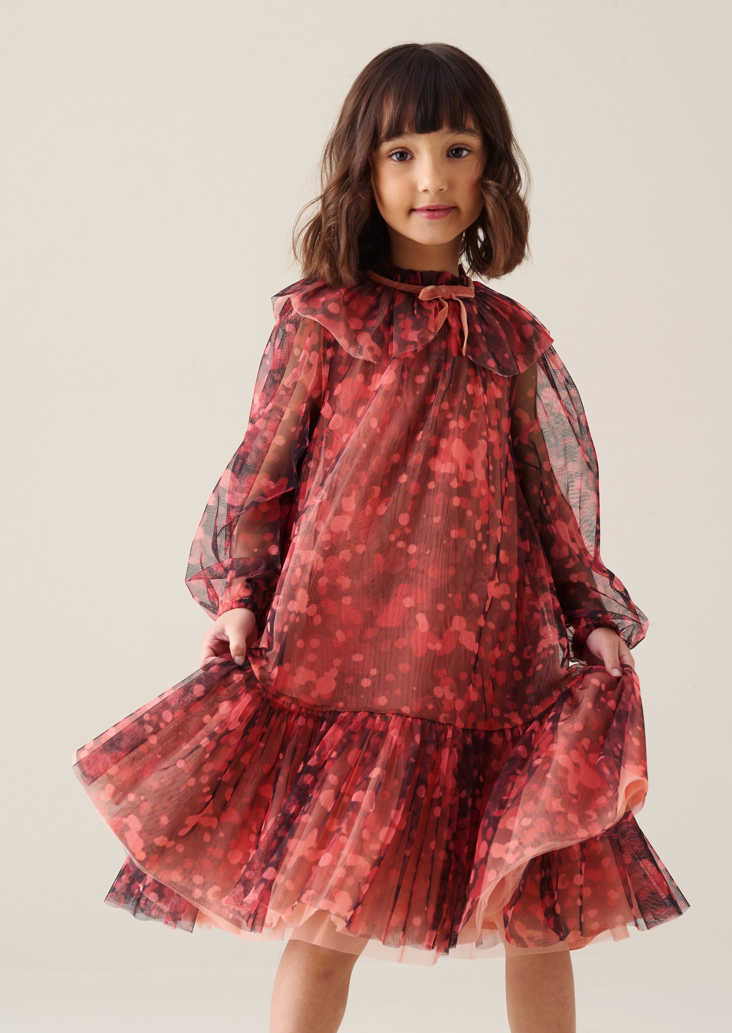 Cleo Collared Mesh Dress