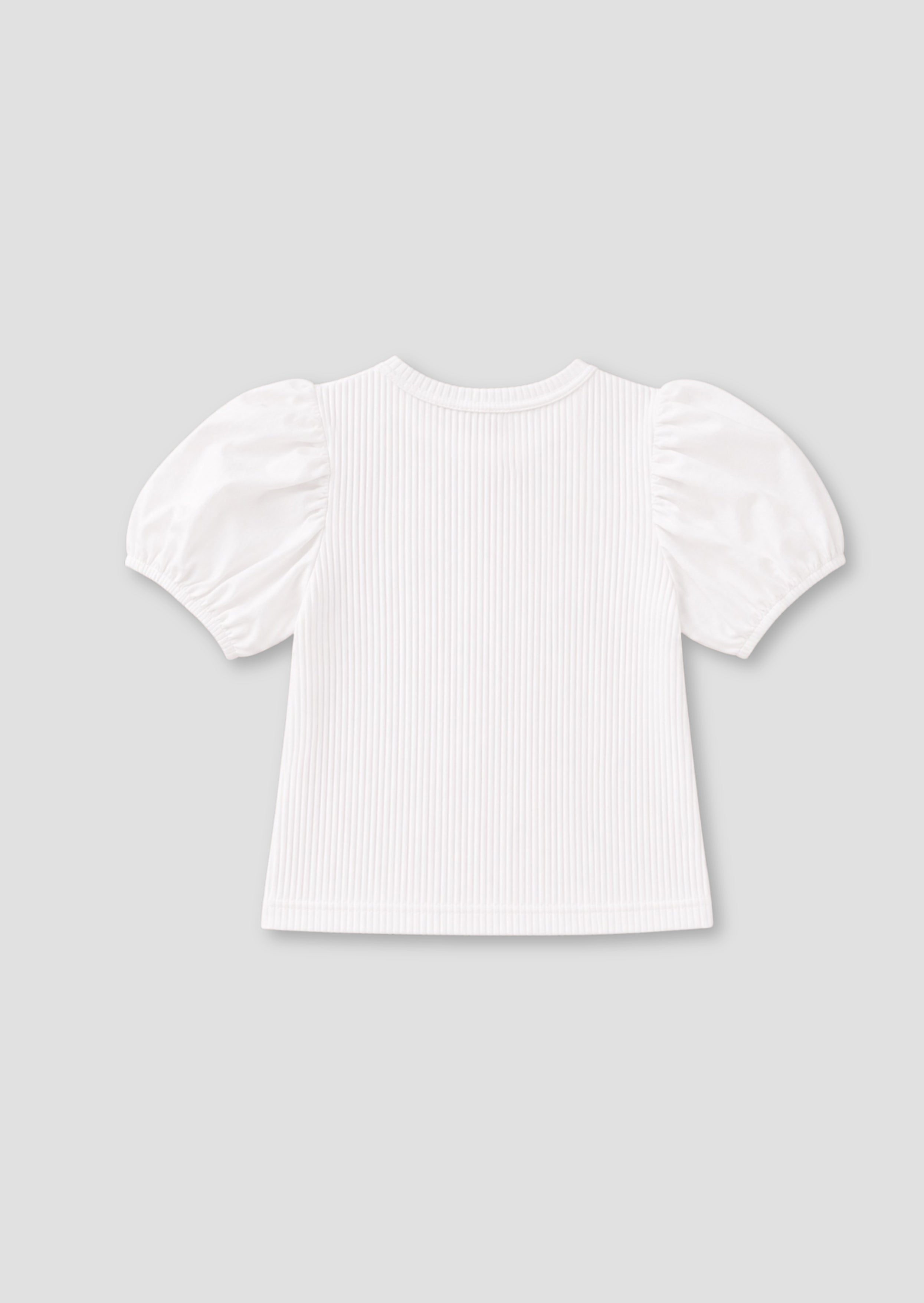 Agatha Rib Puff Sleeve Tee