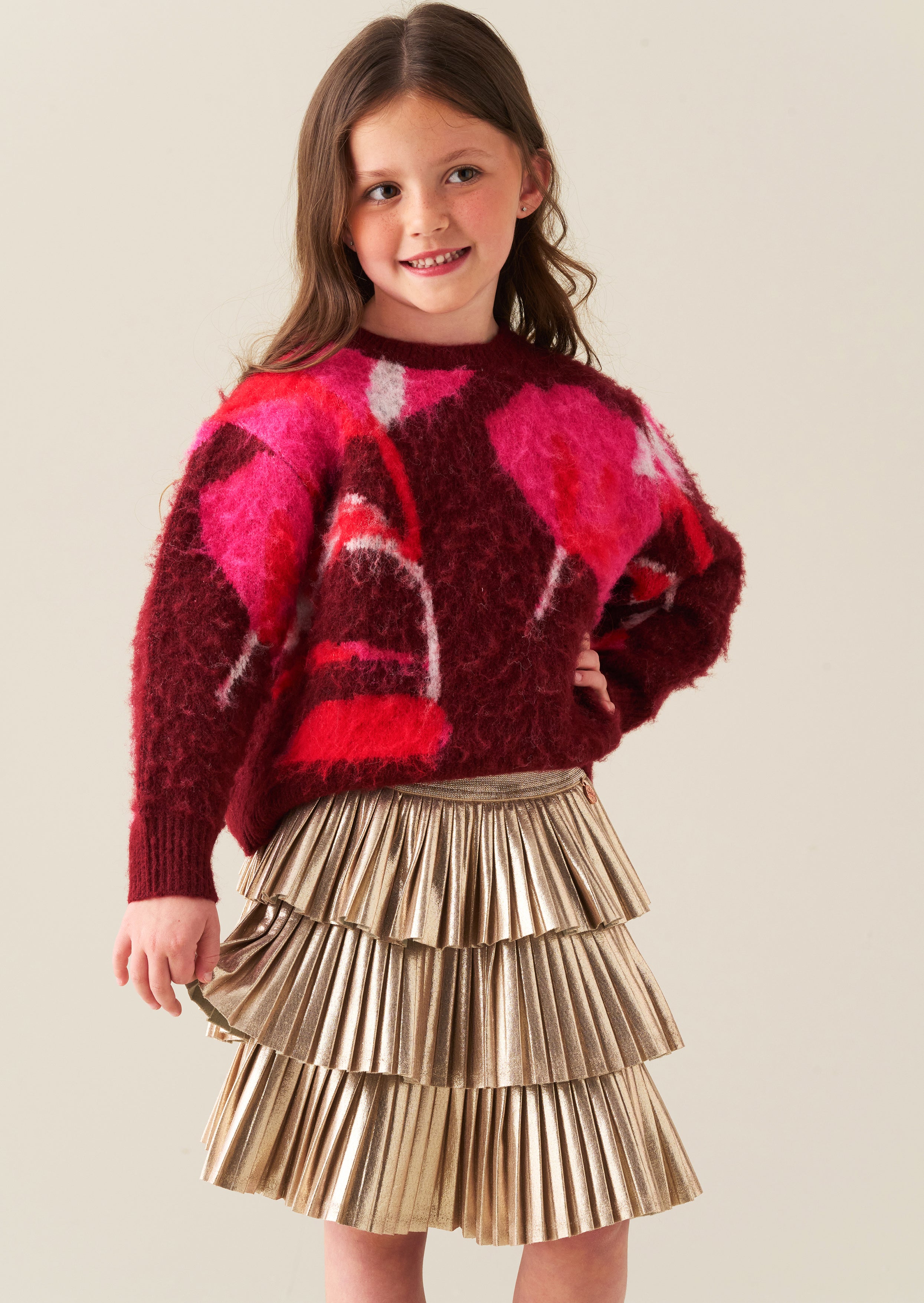 Lucile Metallic Plissierter Rara-Rock