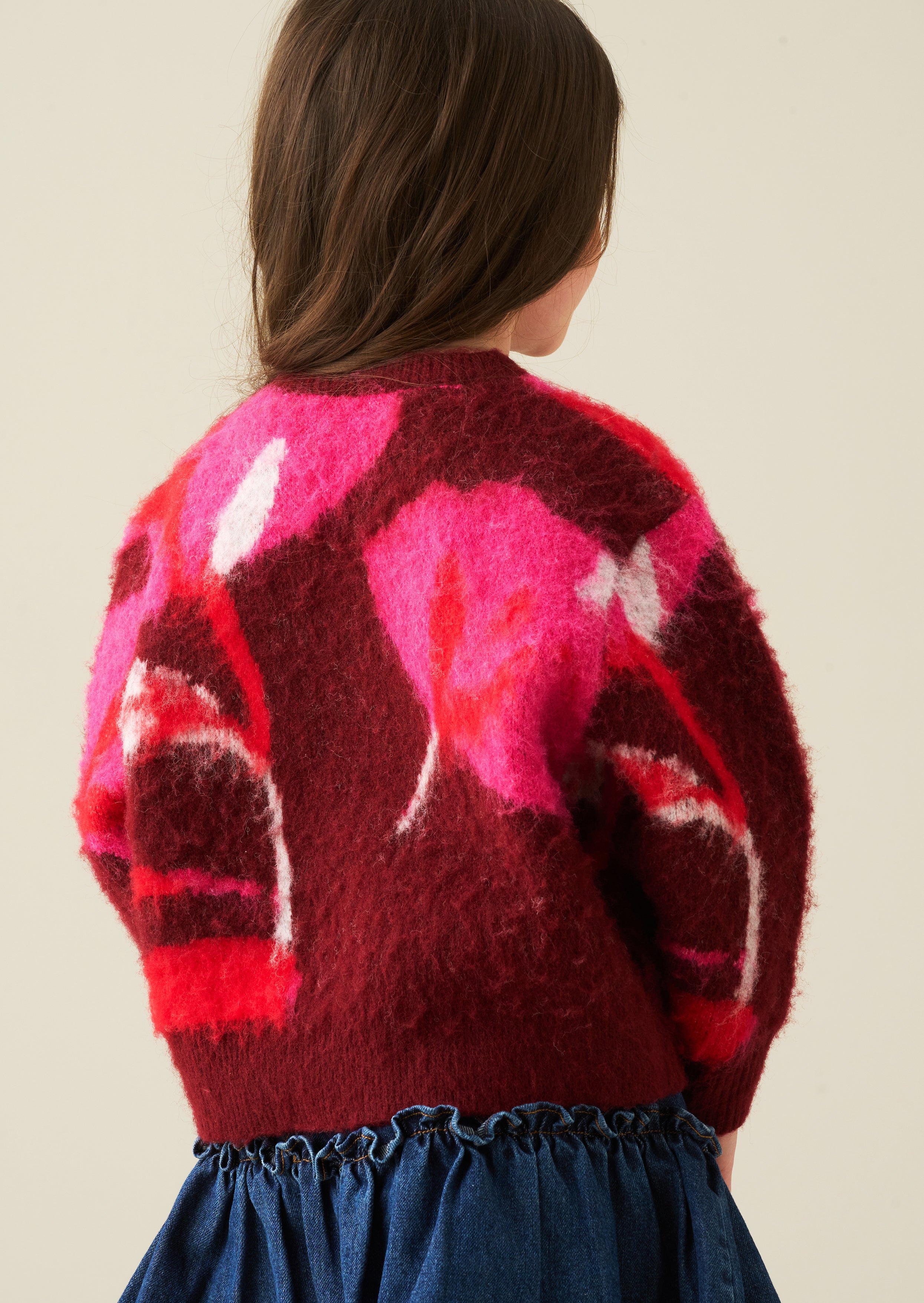 Sweter z dzianiny typu brushed Ellie Flower