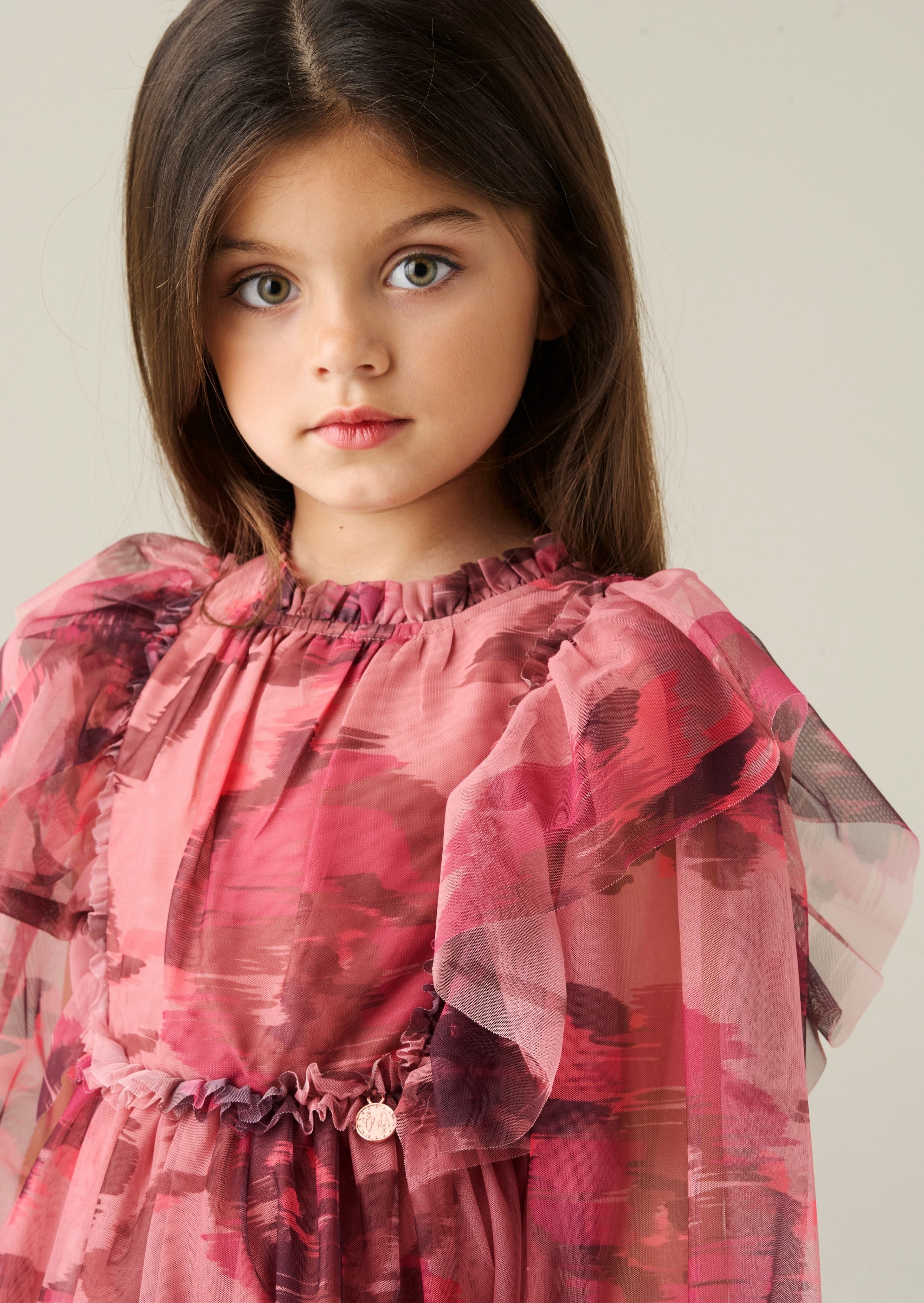 Estella Tiered Mesh Dress