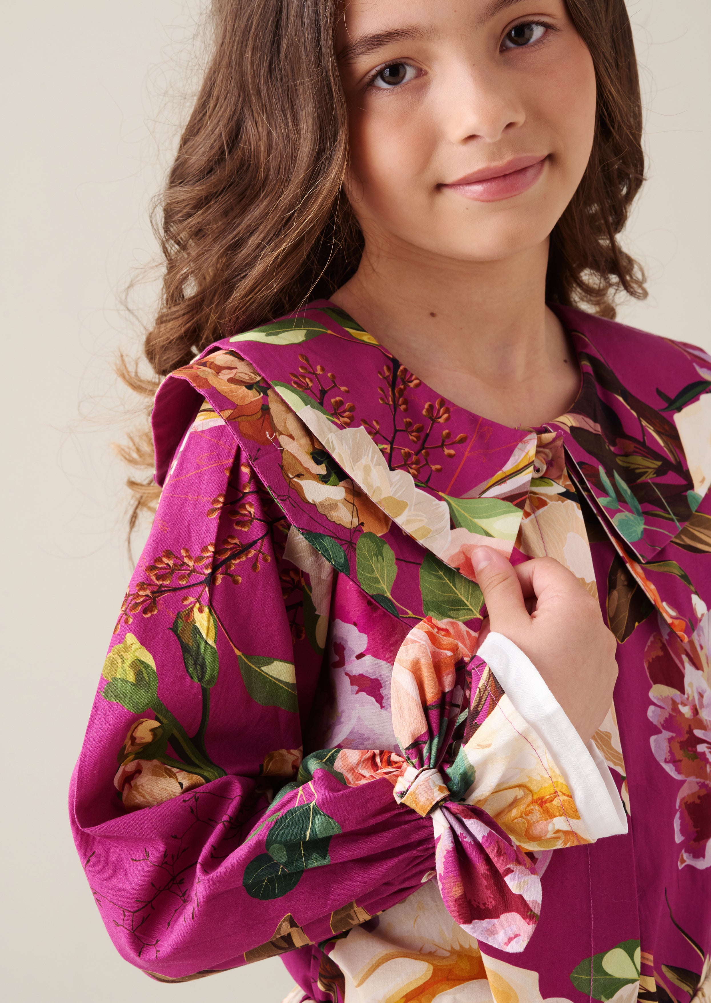 Darcey Schleifen-Print-Top