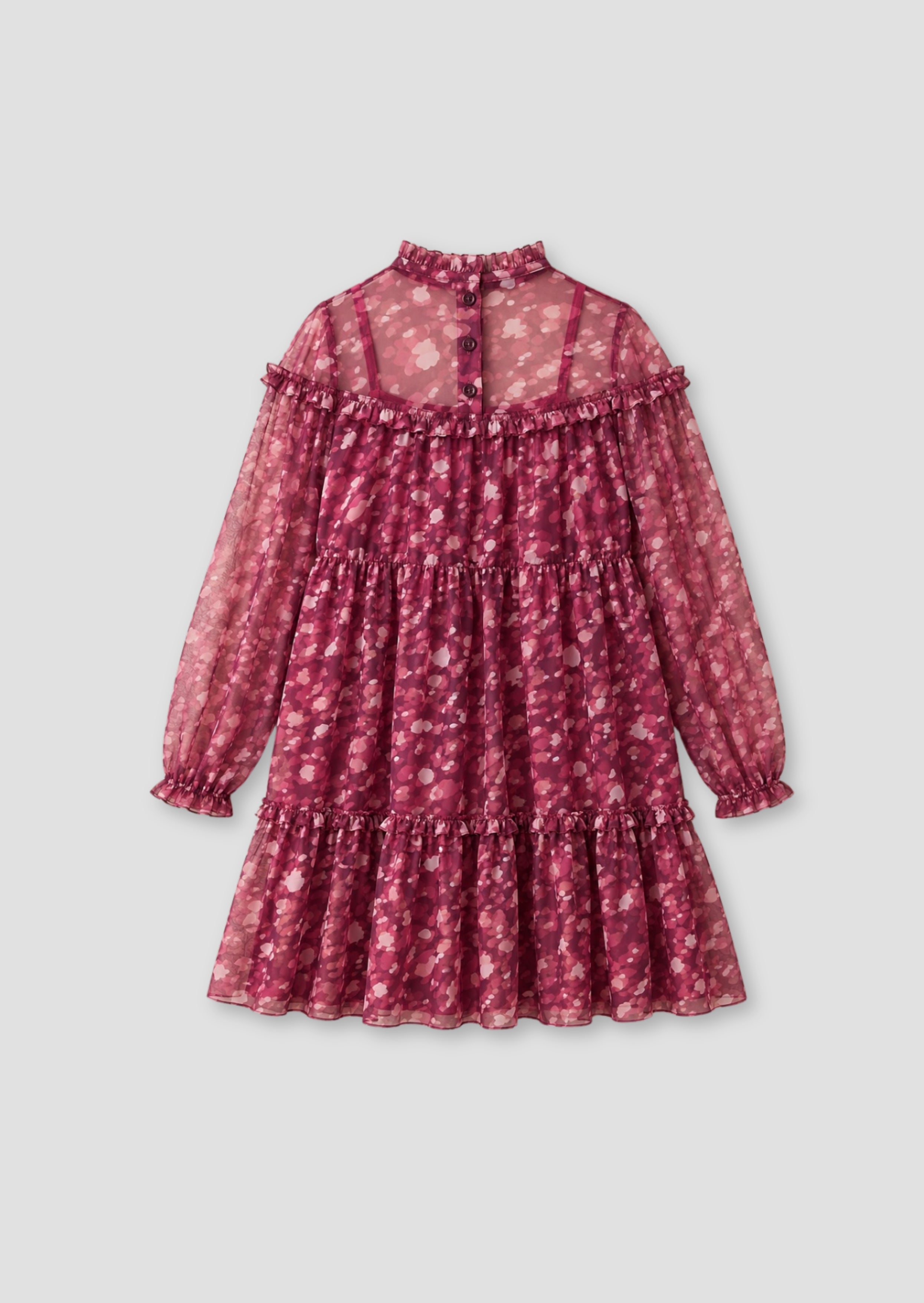 Cara gestuftes Mesh-Kleid