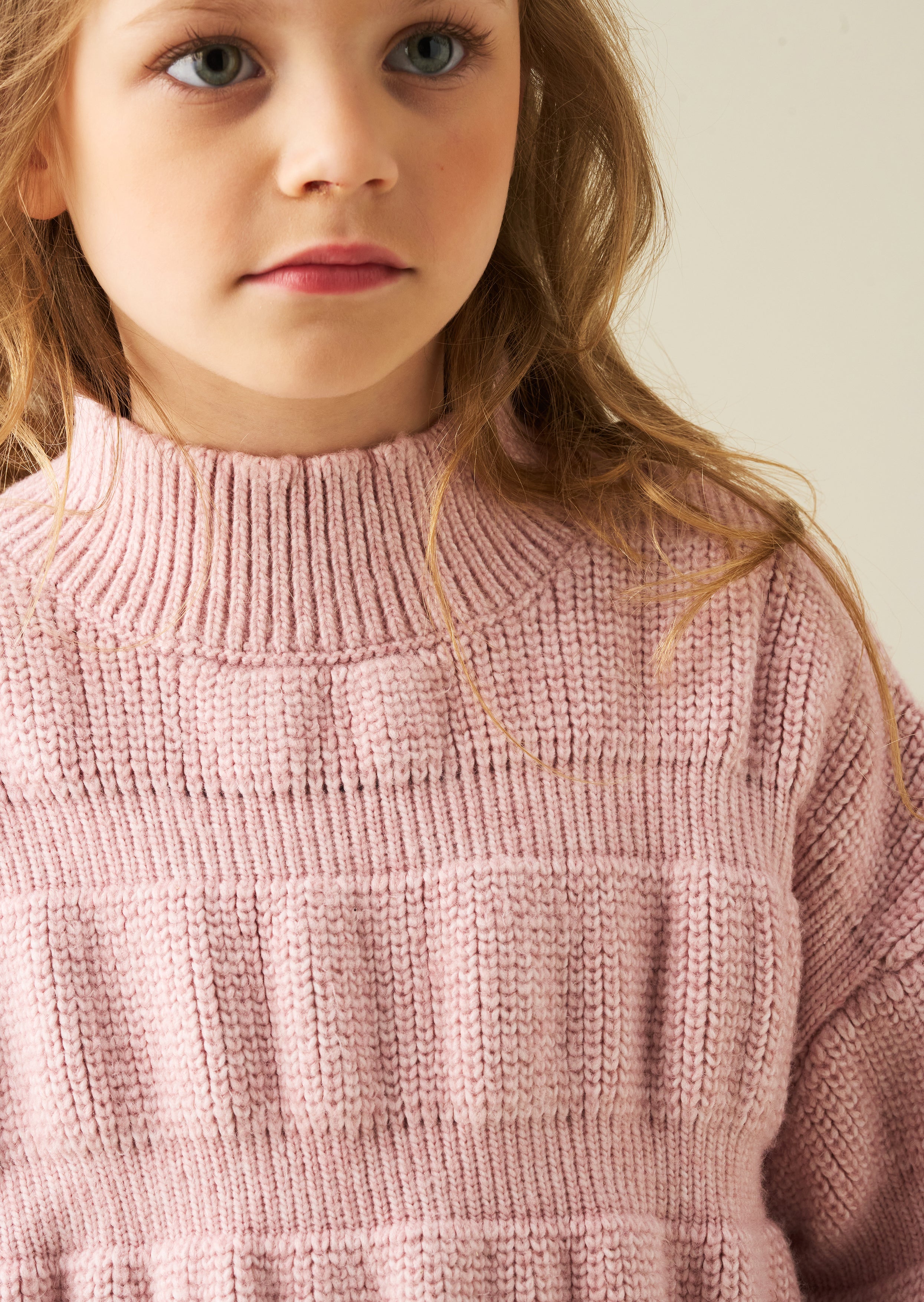 Maglione in maglia con motivo a bolle Grace