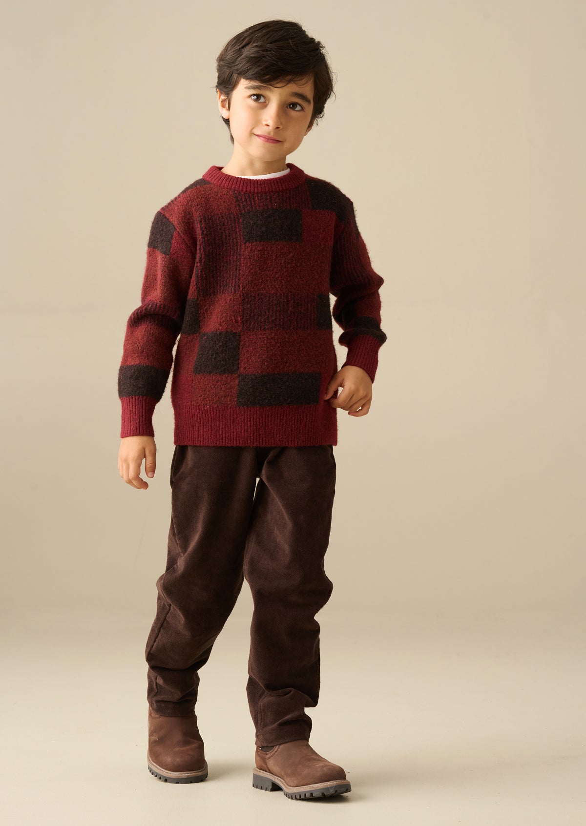Lewis Check Knit Jumper