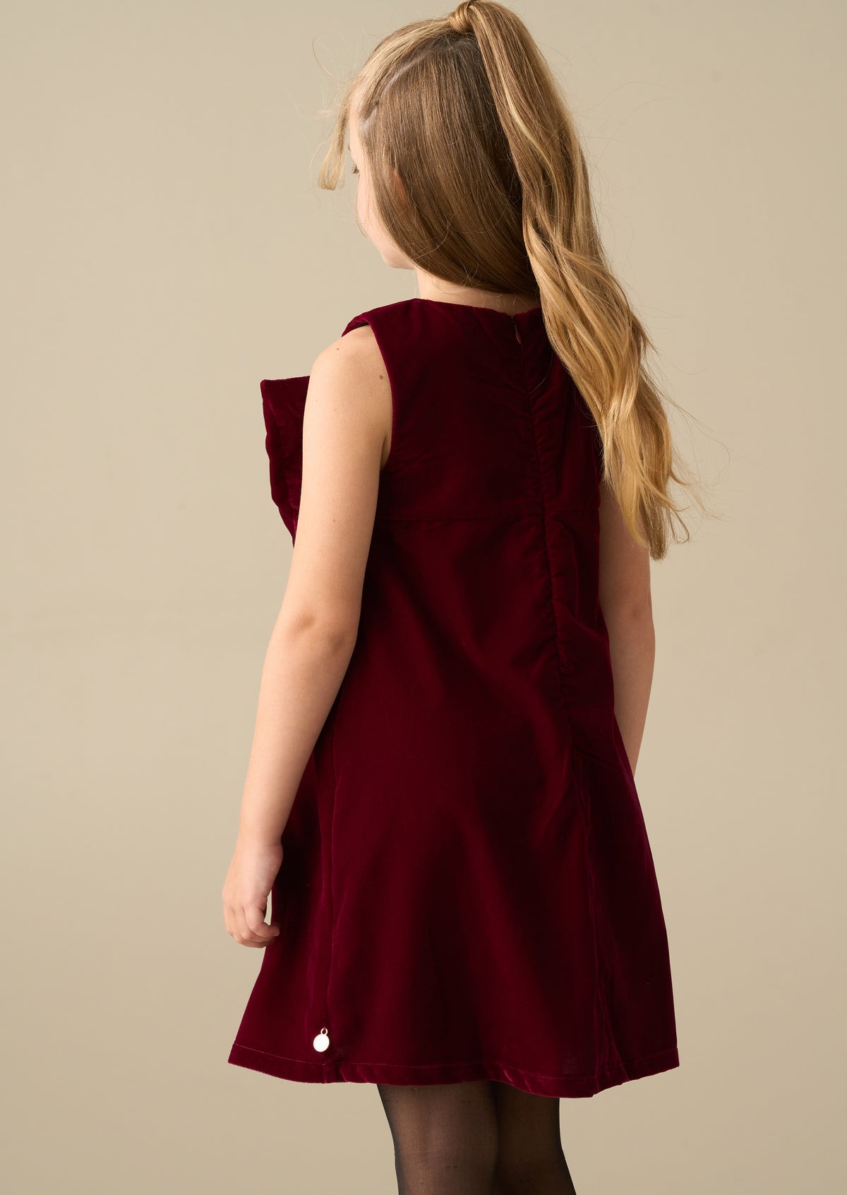 Clea Velvet Bow Shift Dress