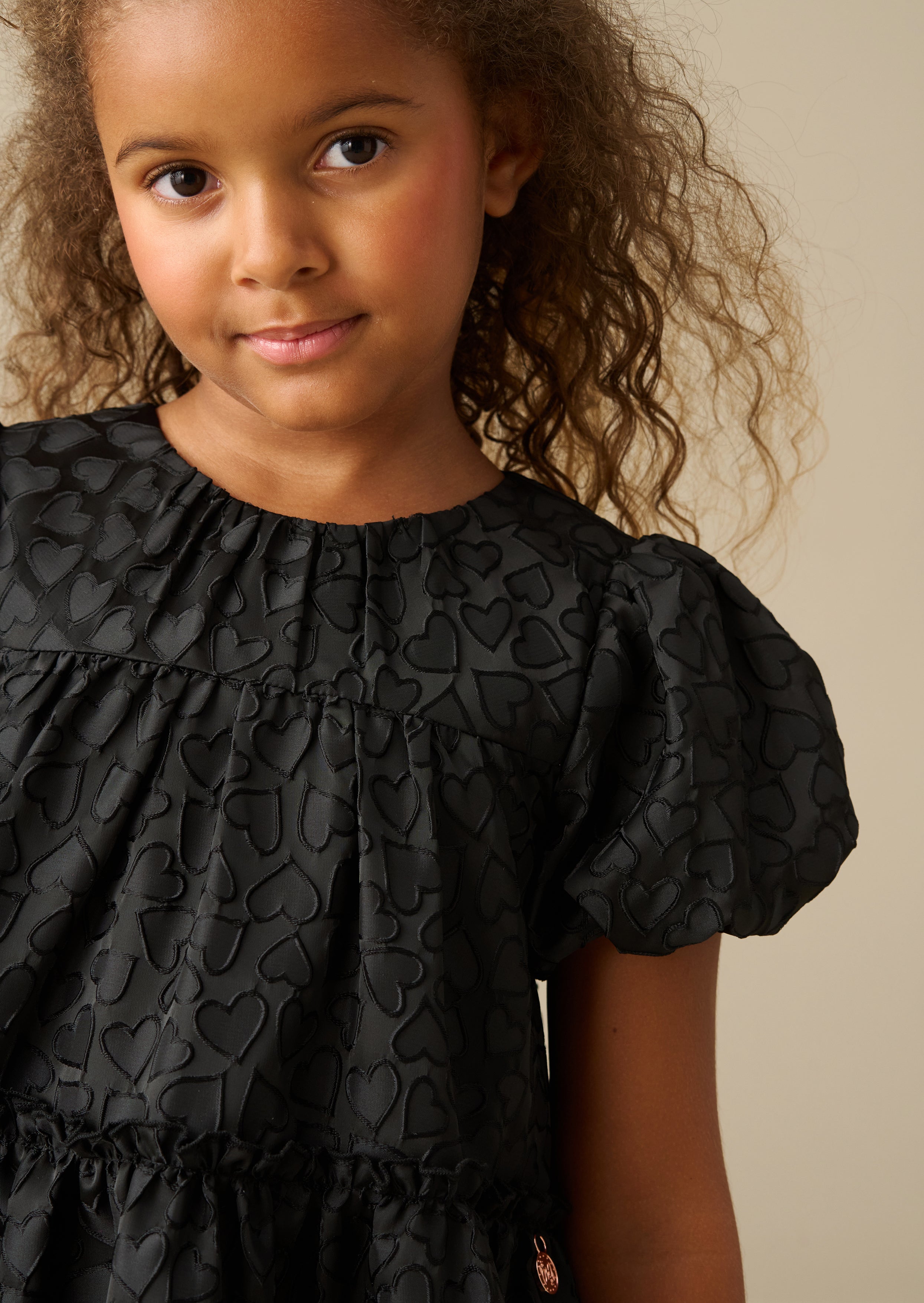 Emily Heart Jacquard Dress
