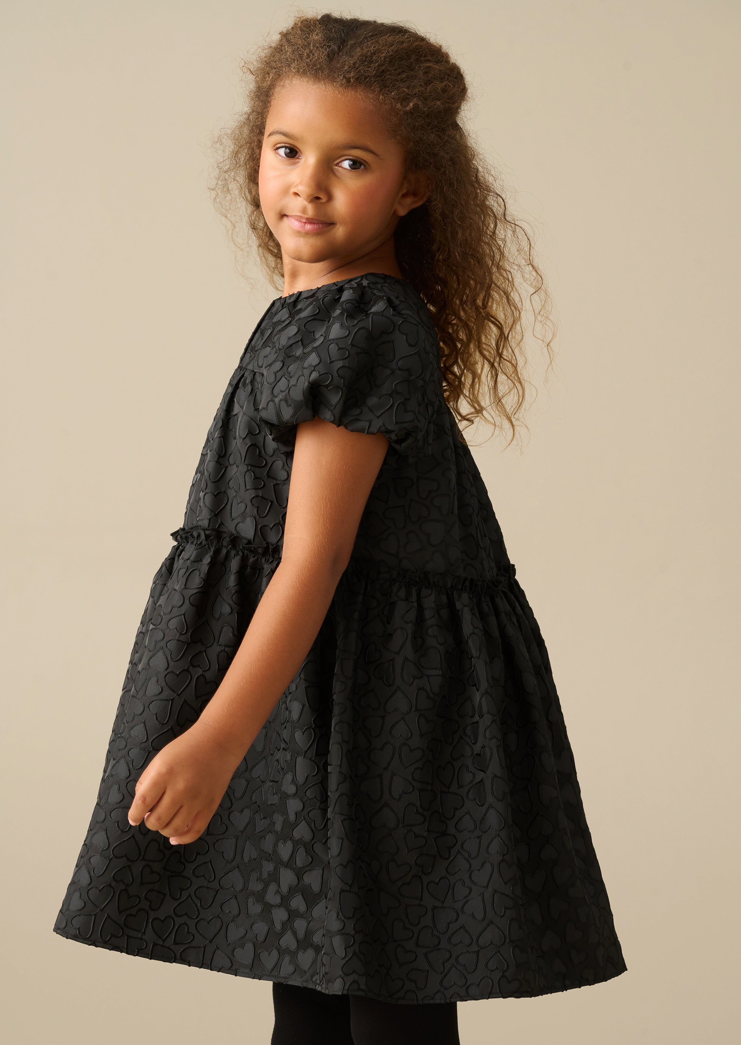 Emily Heart Jacquard Dress
