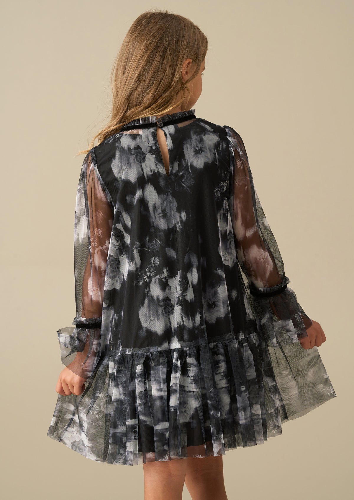 Robe Neve en mesh à motifs floraux