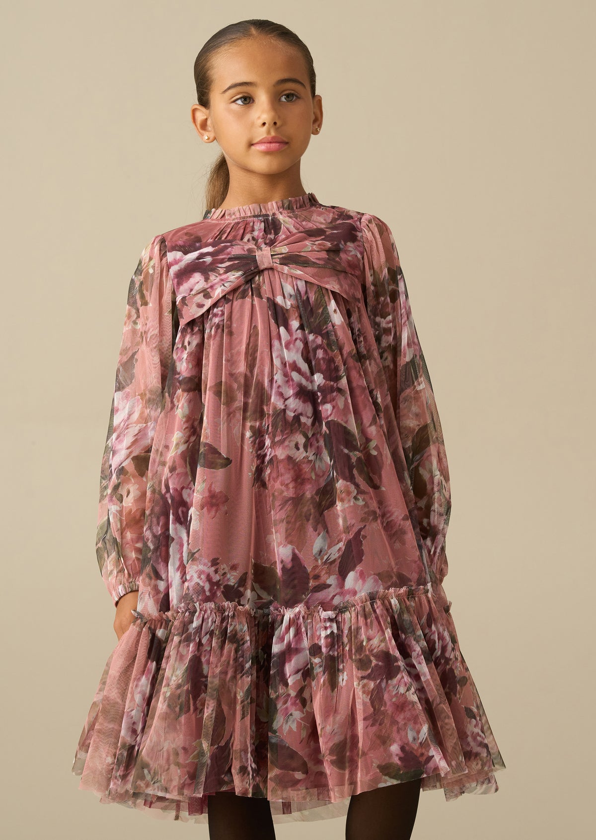 Leia Floral Mesh Dress