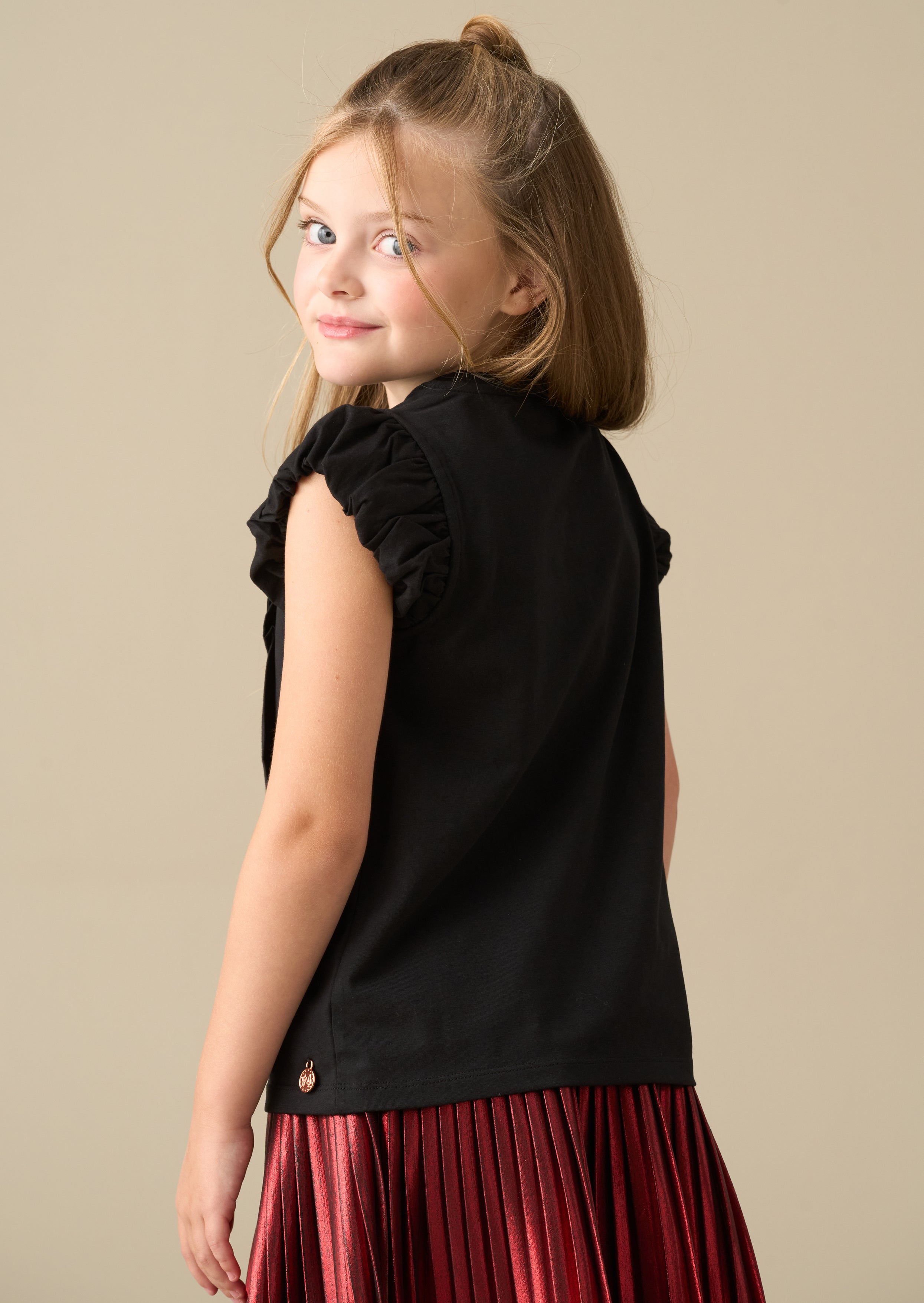 Bonnie Puff Sleeve Bow Top