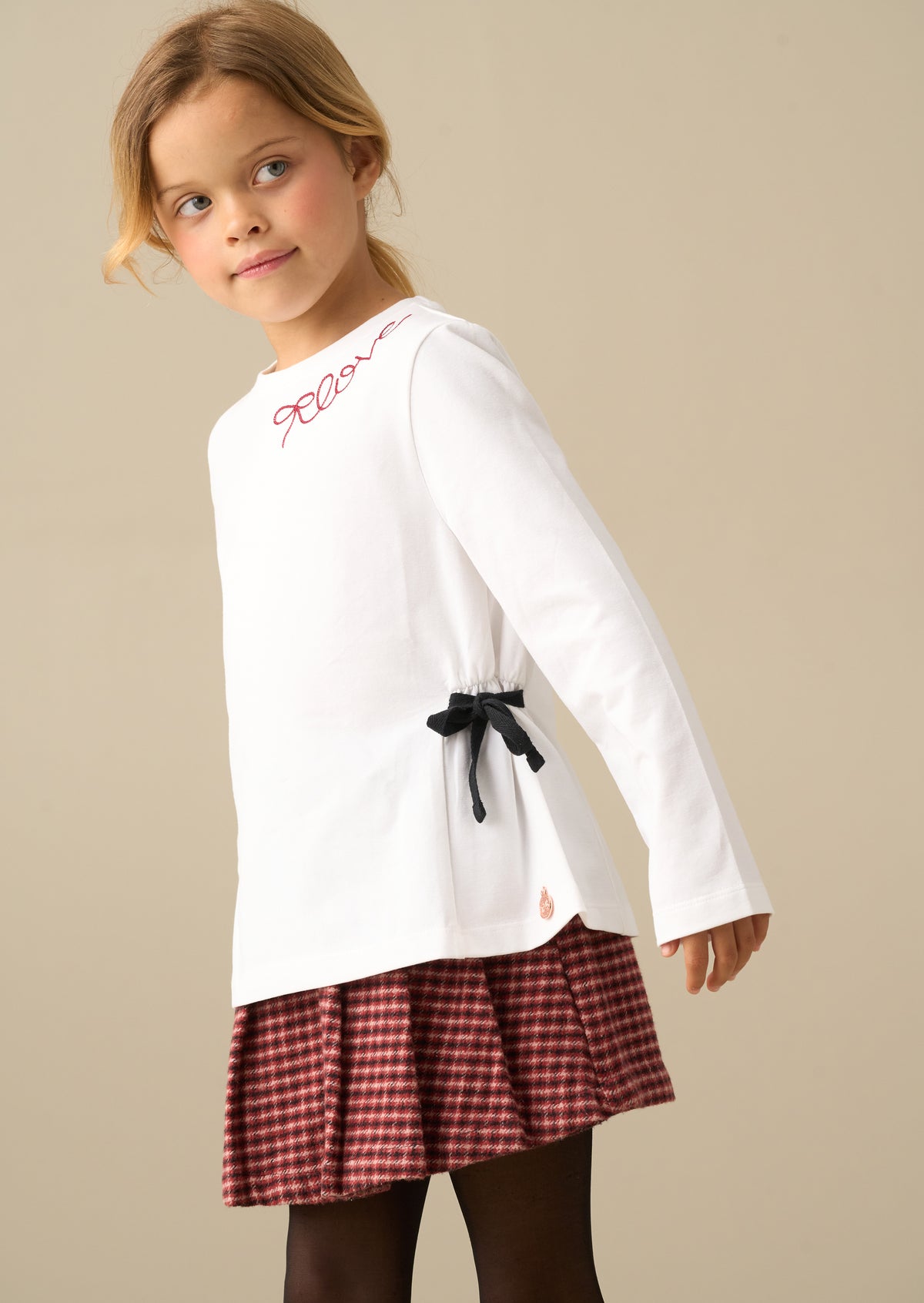 Betsy Gathered Waist Long Sleeved Top