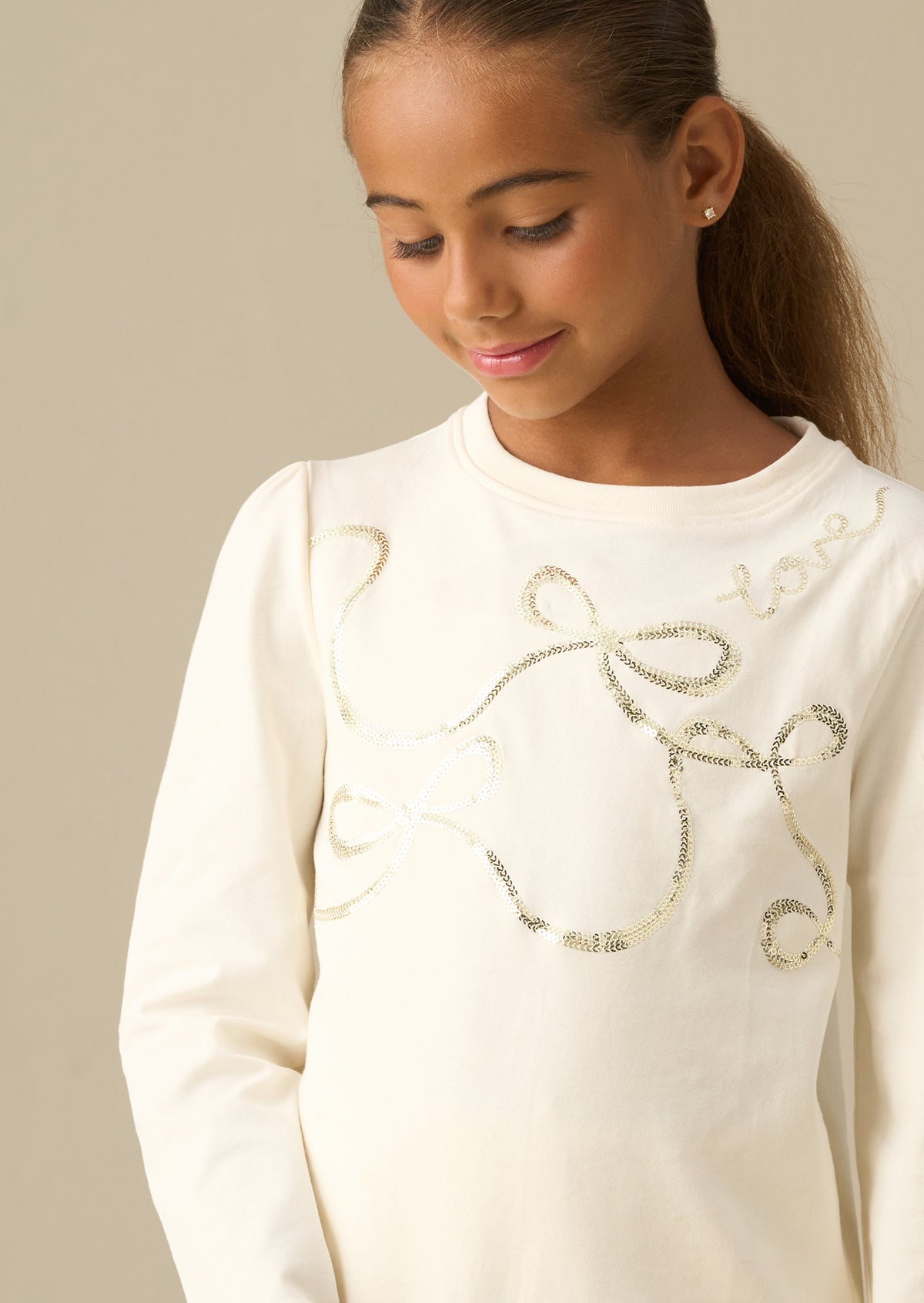 Noelle Sequin Heart Top