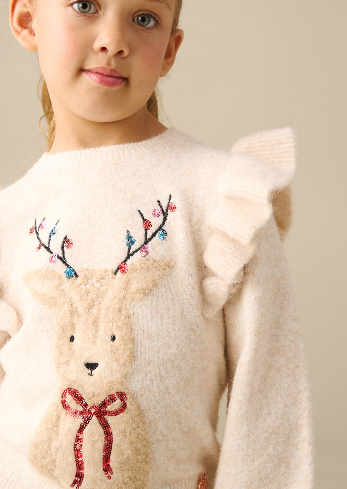 Lyla Novelty Reindeer Knitted Jumper