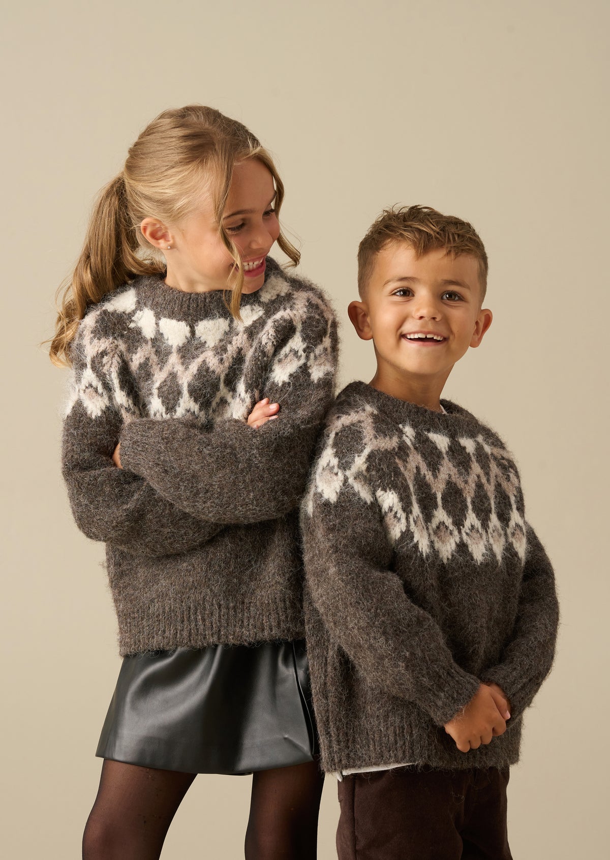 Maglione in maglia jacquard della linea Charlie Chocolate