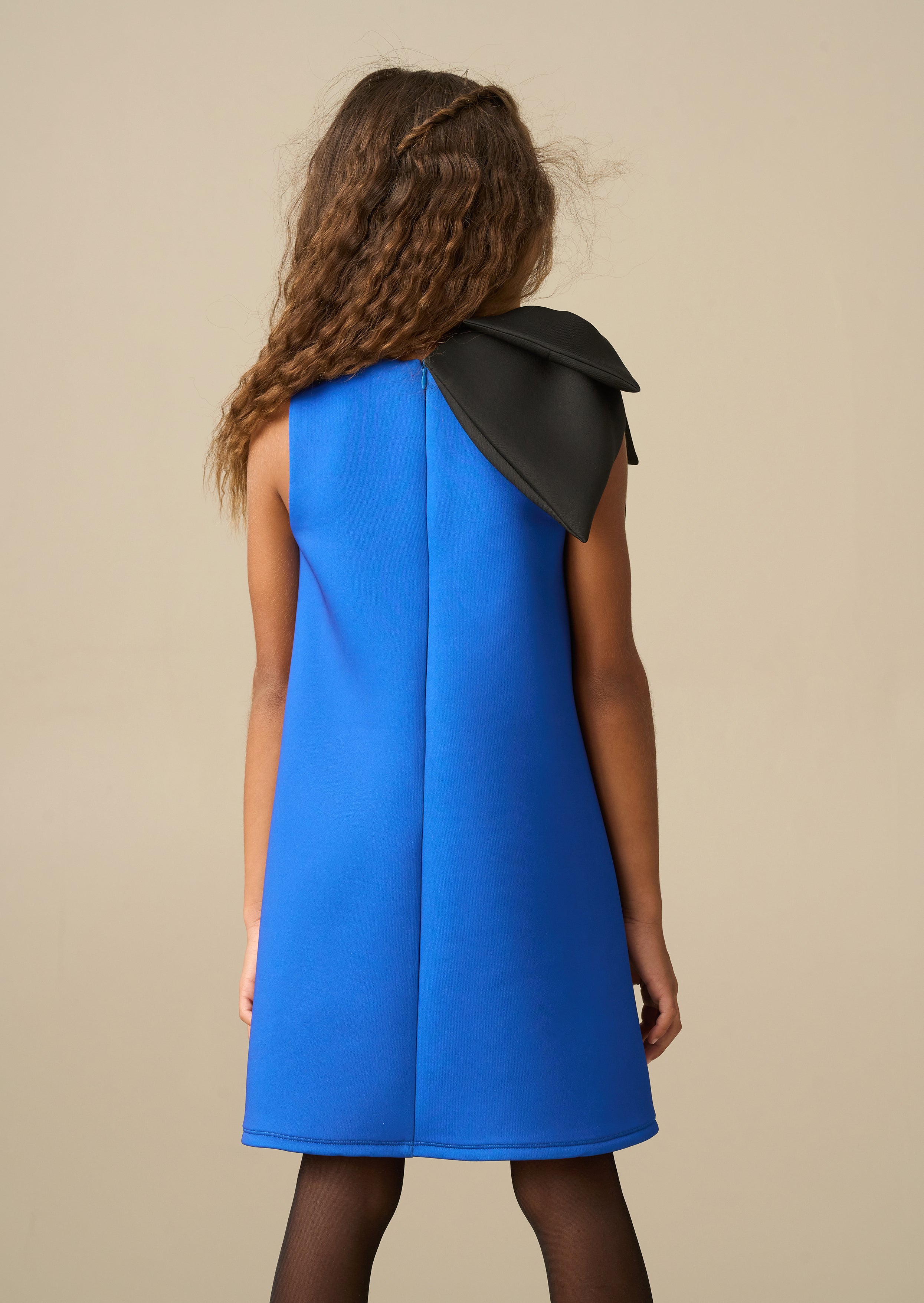 Thea Shiftkleid aus Scuba-Stoff mit übergroßer Schleife