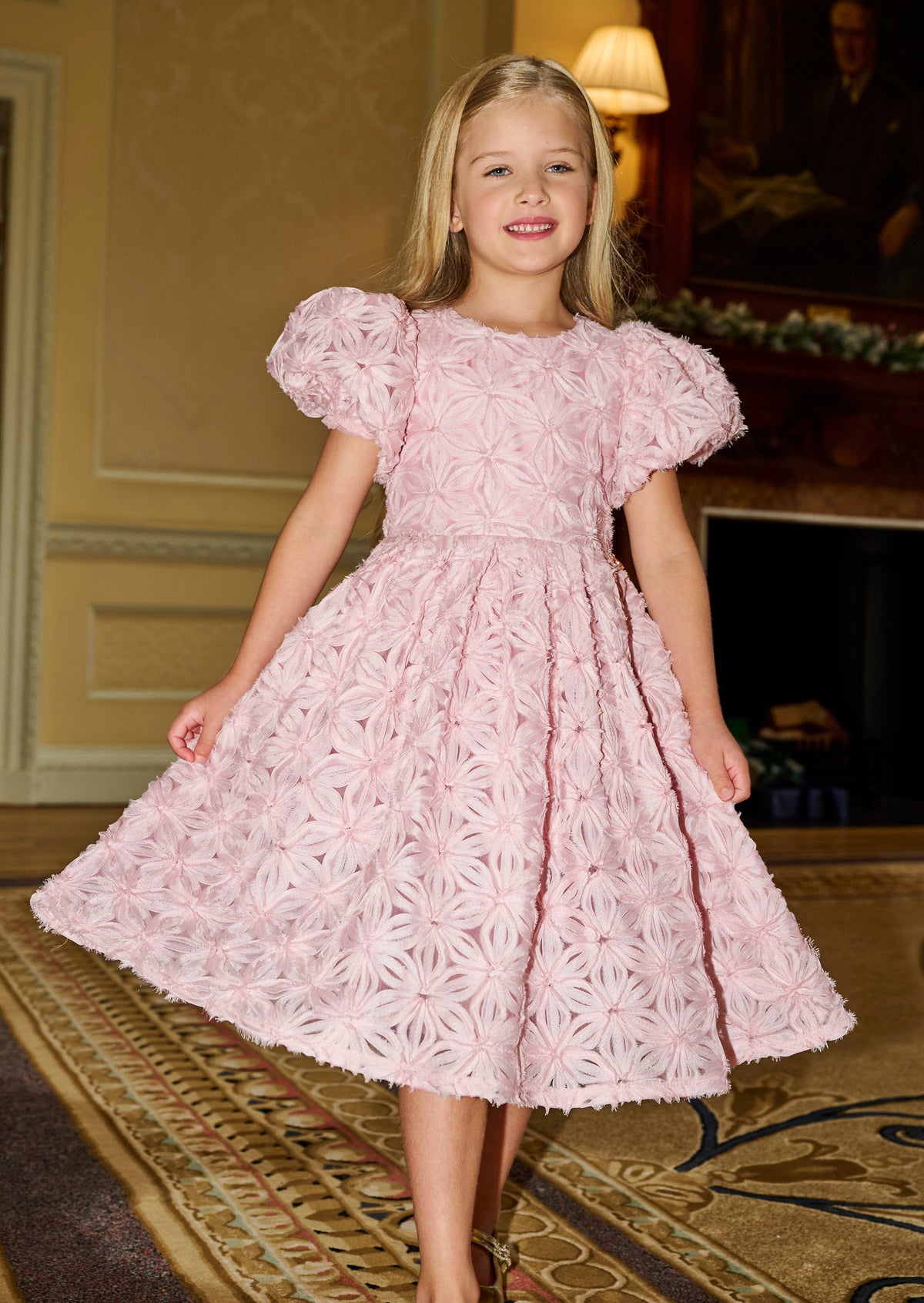 Layla Pink Flower Dress