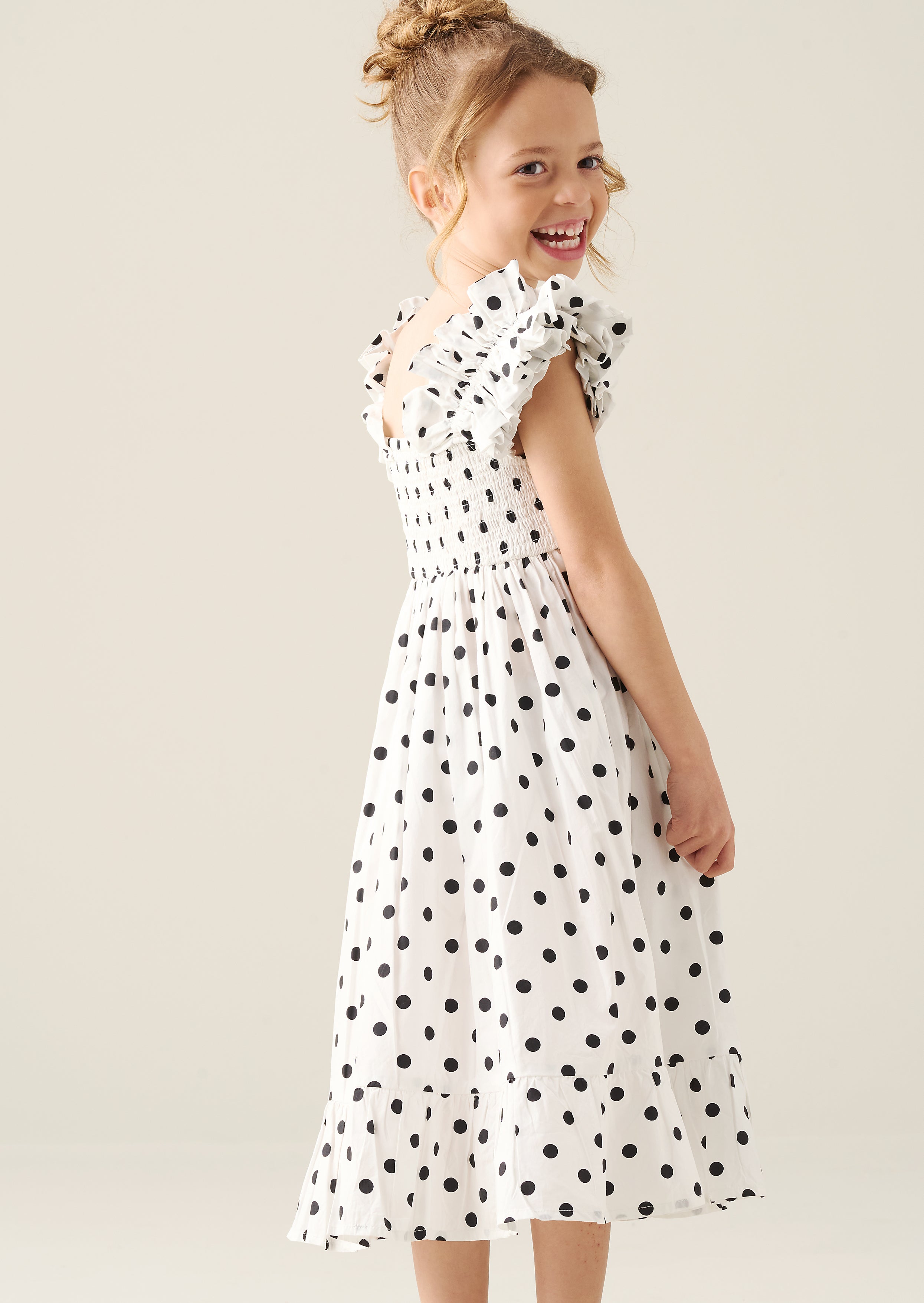 Robe à pois ambre