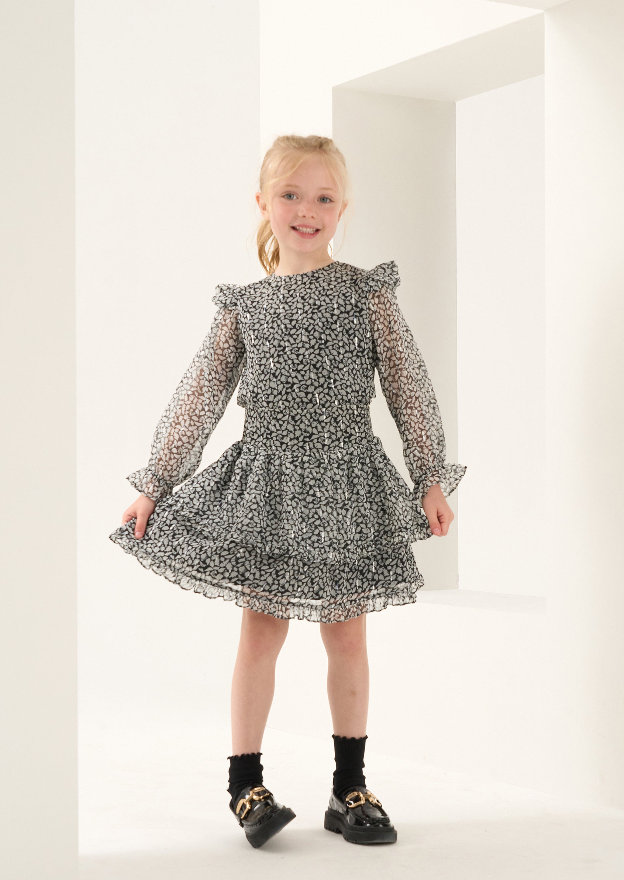 Becci Georgette Lurex Oberteil