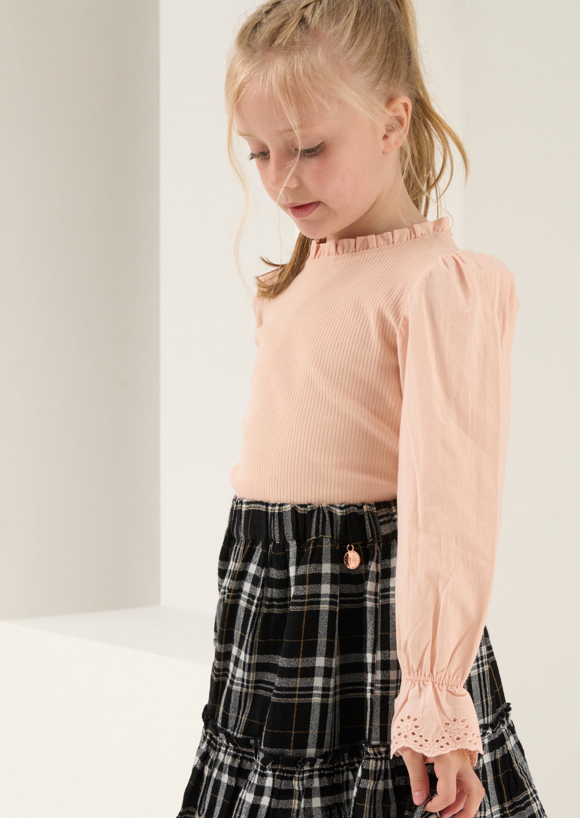 Gia Pink Gewebtes Ärmeloberteil