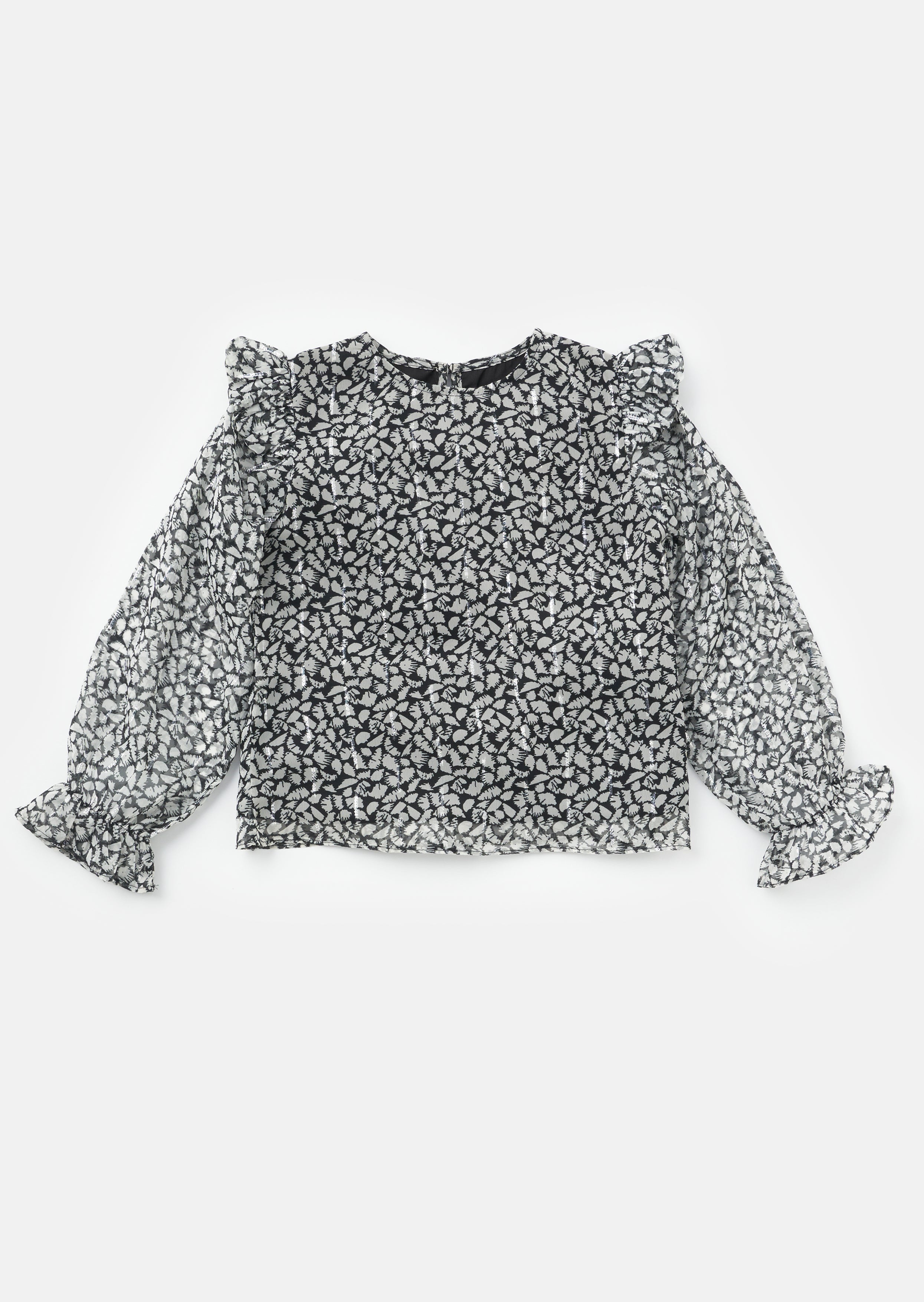 Becci Georgette Lurex Oberteil