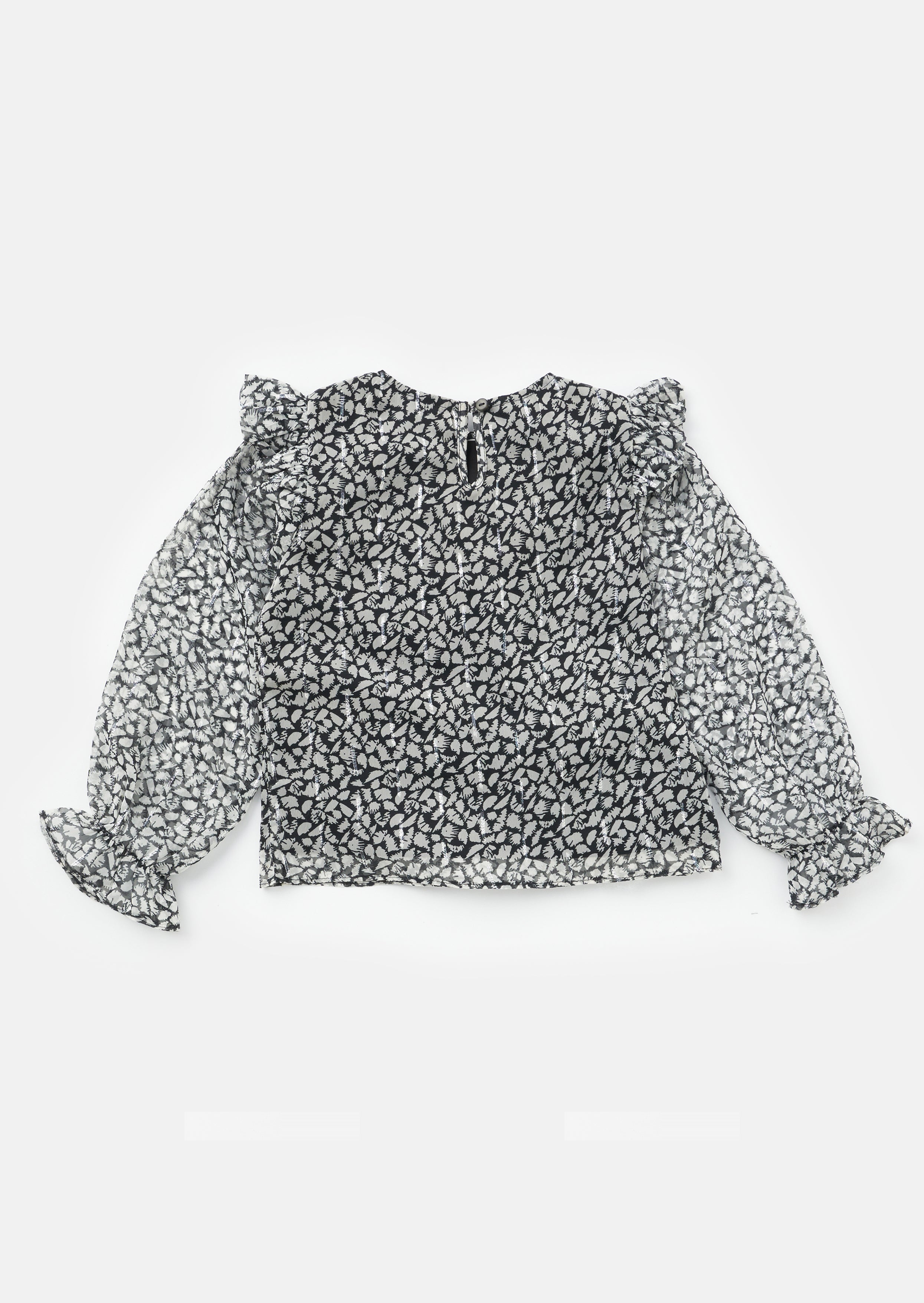 Becci Georgette Lurex Oberteil