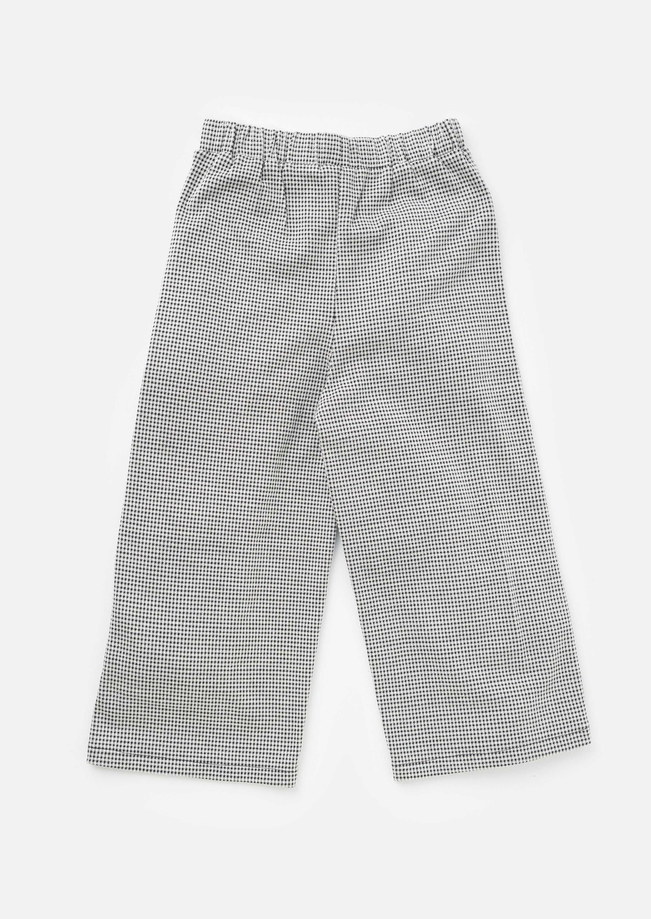 Pantalon large Bella à motif pied-de-poule