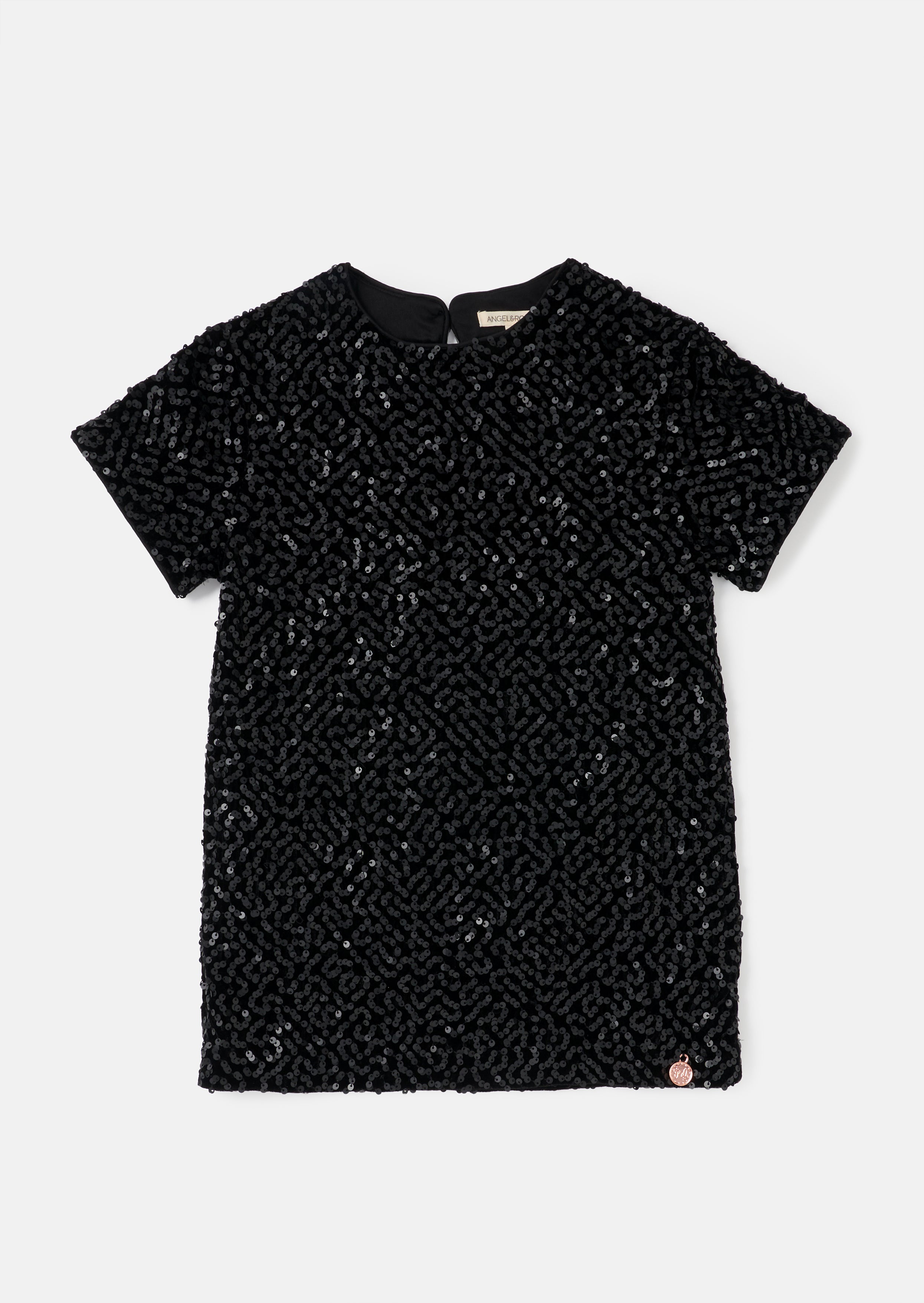 Robe droite Lexi mate à sequins
