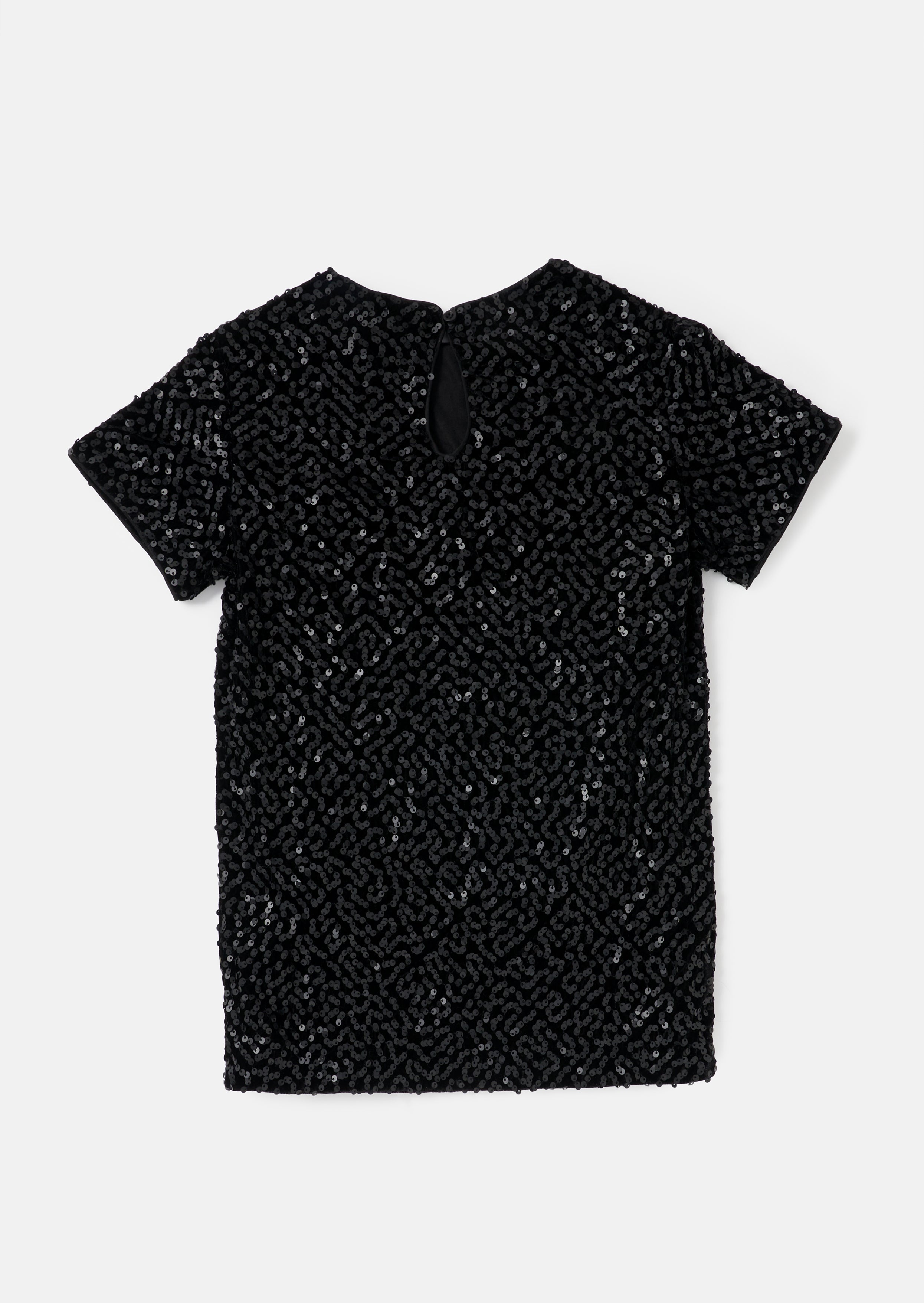 Robe droite Lexi mate à sequins