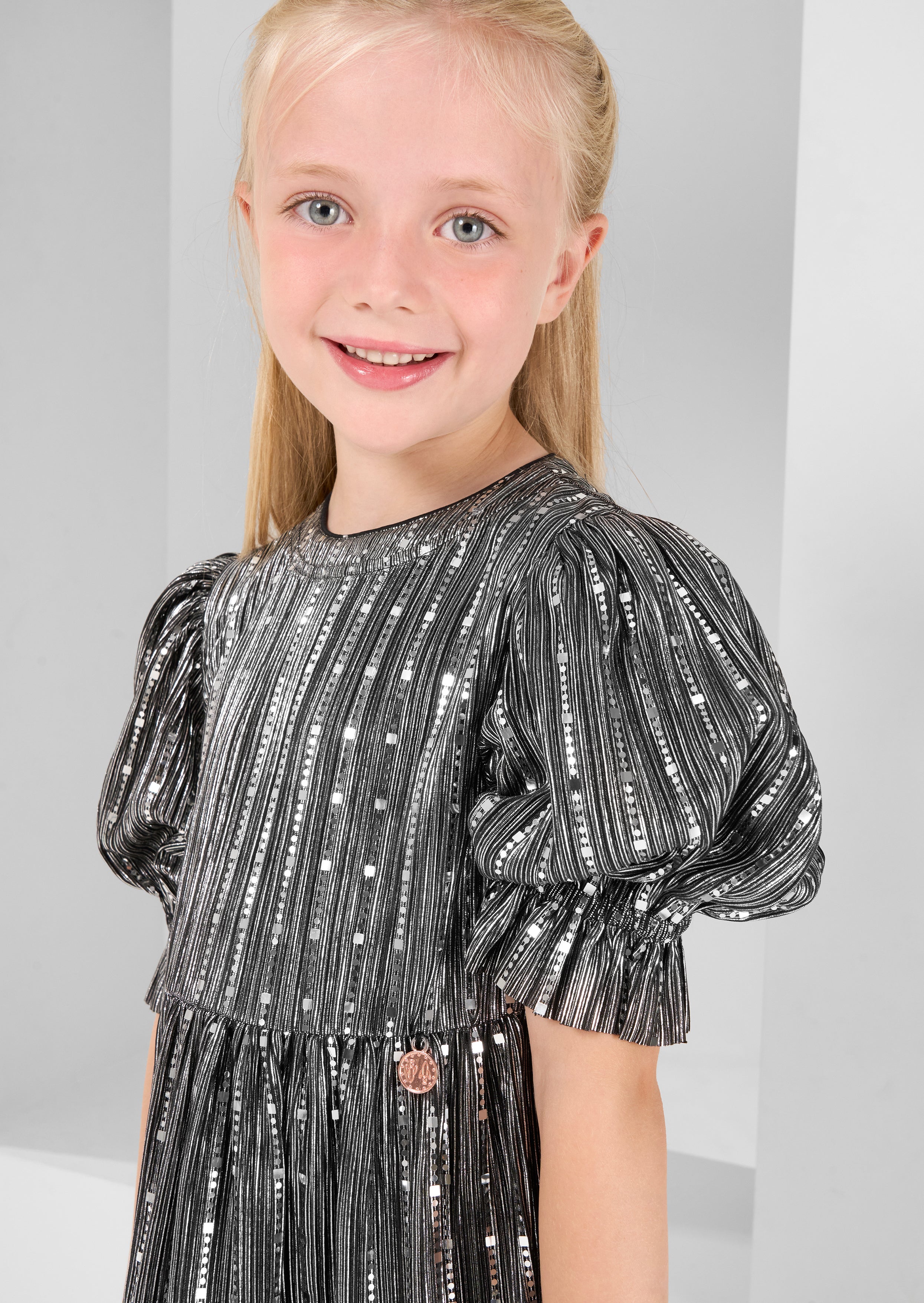 Mila Metallic Sequin Dress
