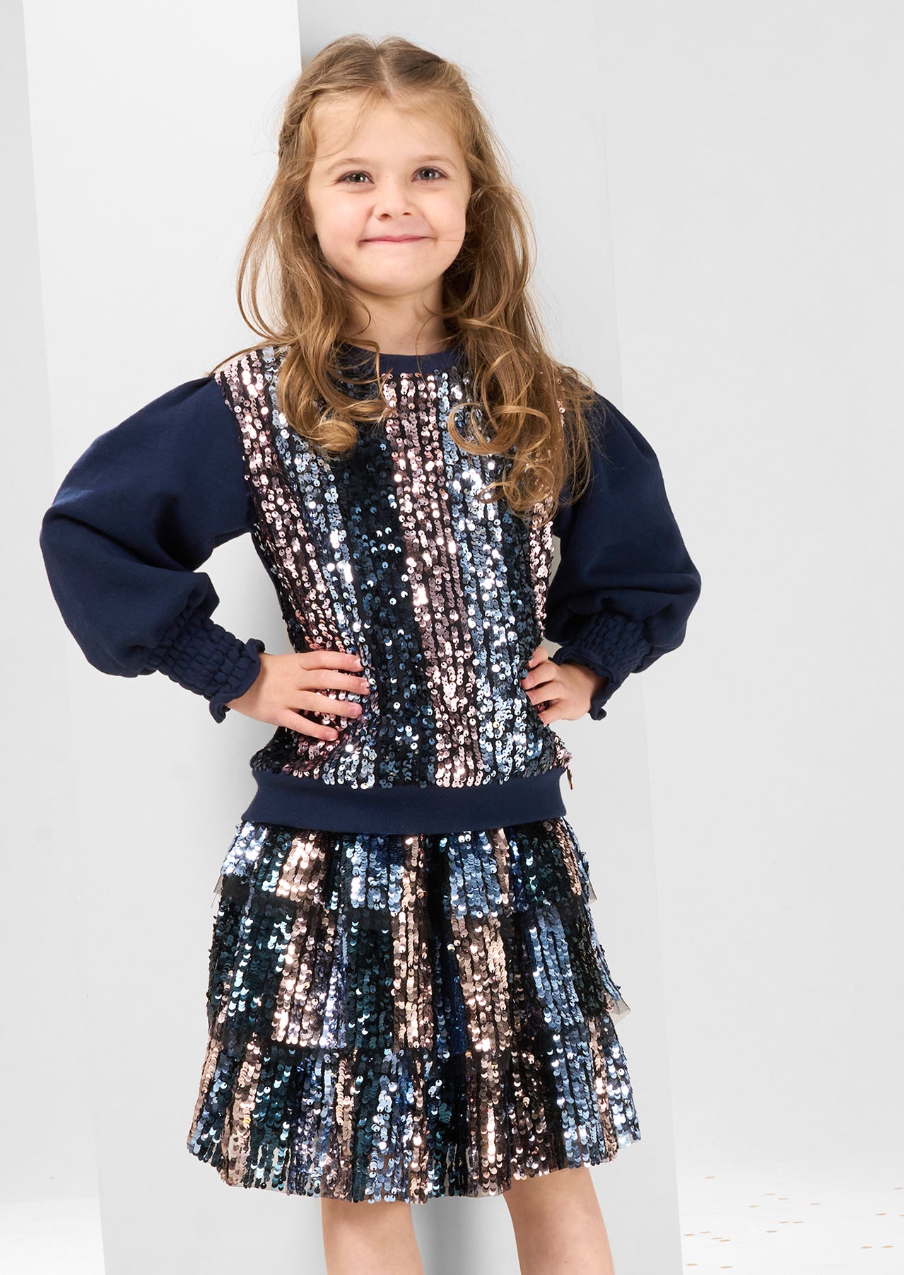 Enid Sweatshirt mit Pailletten vorne
