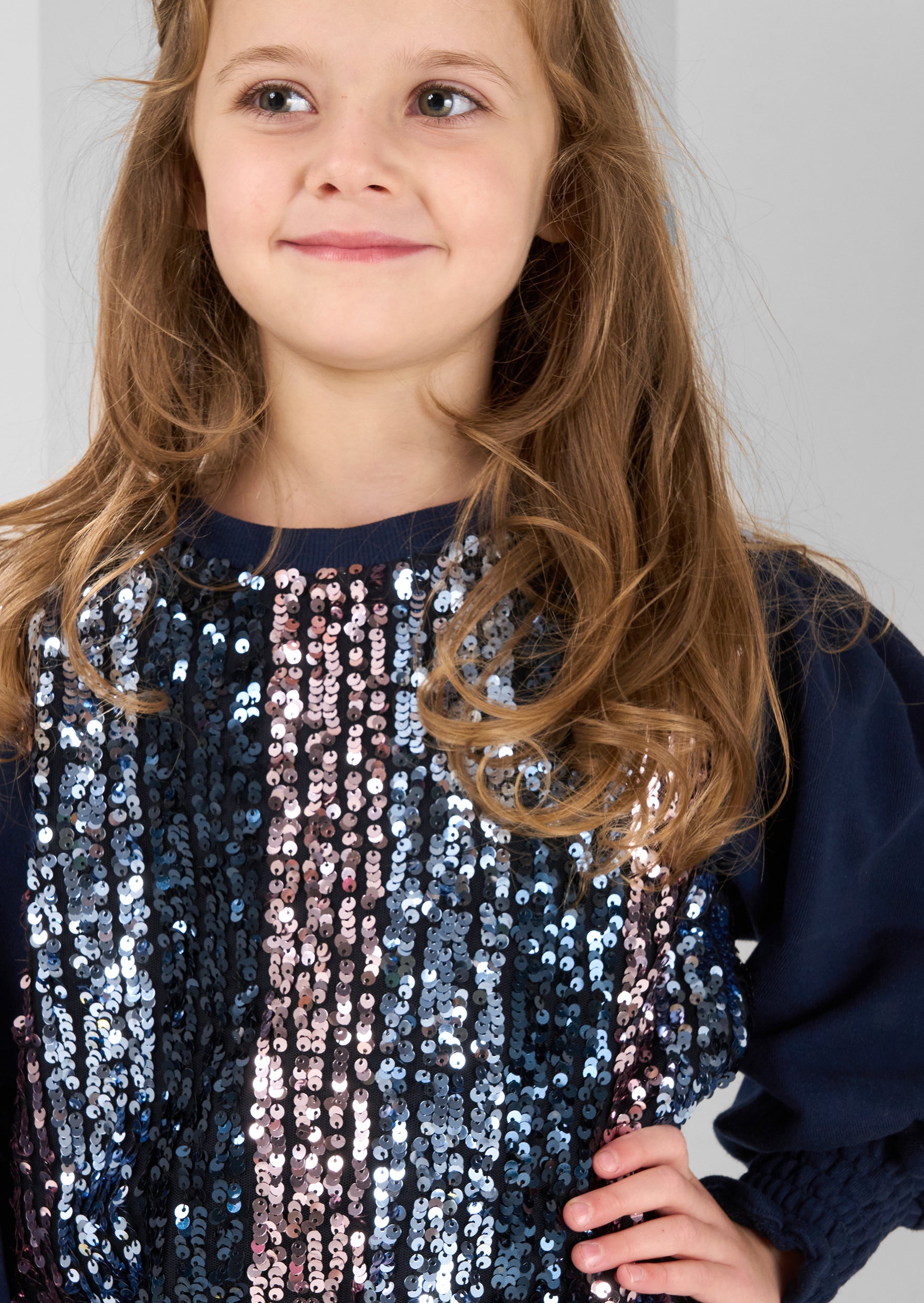 Enid Sweatshirt mit Pailletten vorne