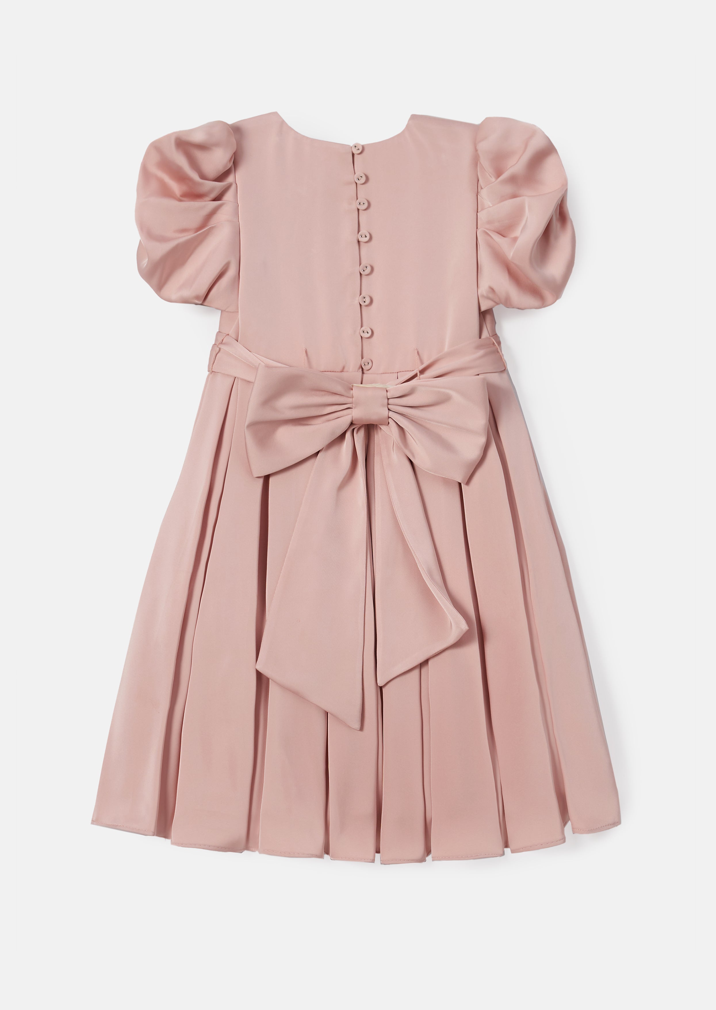 Sukienka Portia Blush z plisowanym gorsetem
