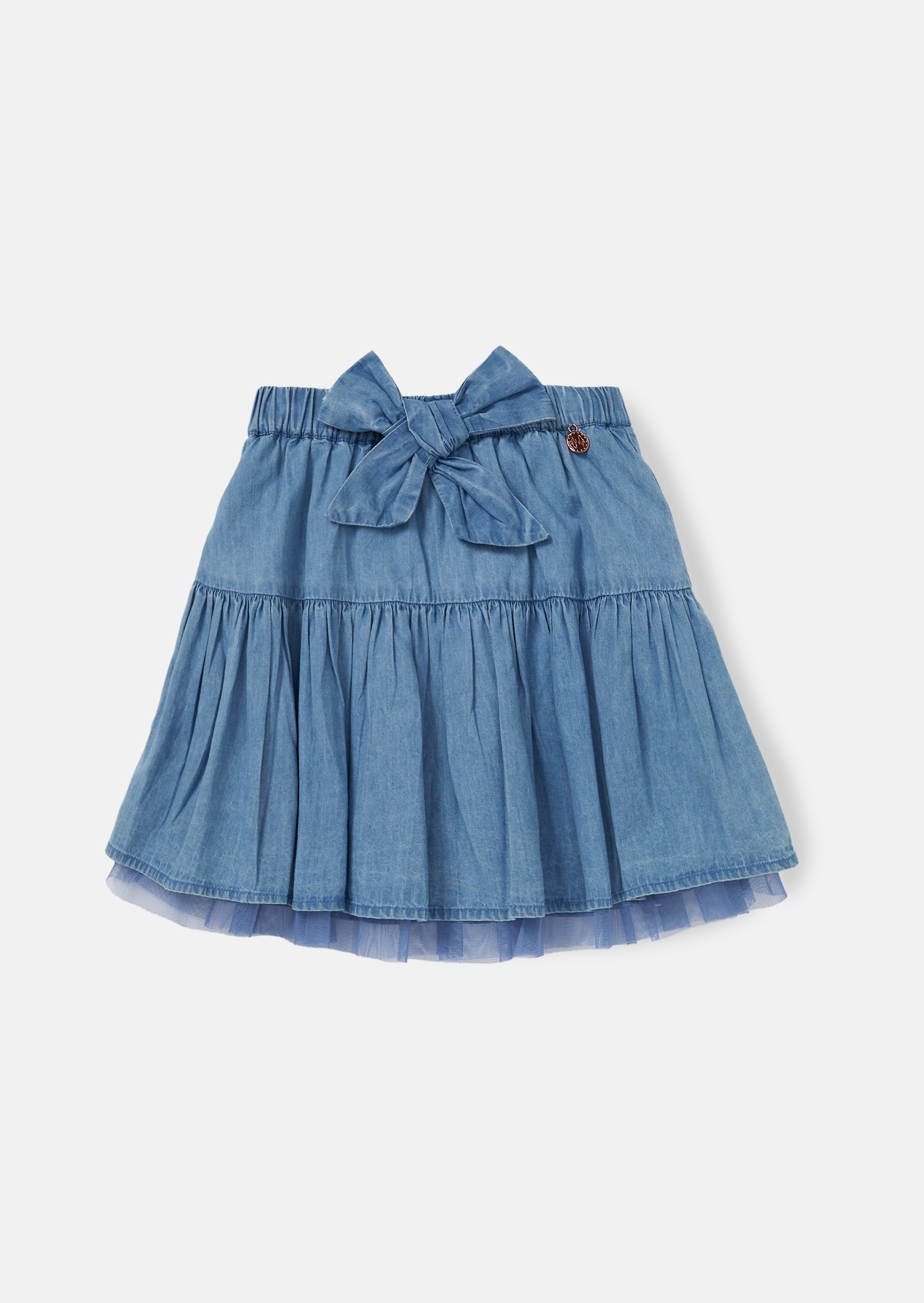 Spódnica Annie z kokardą z denimu