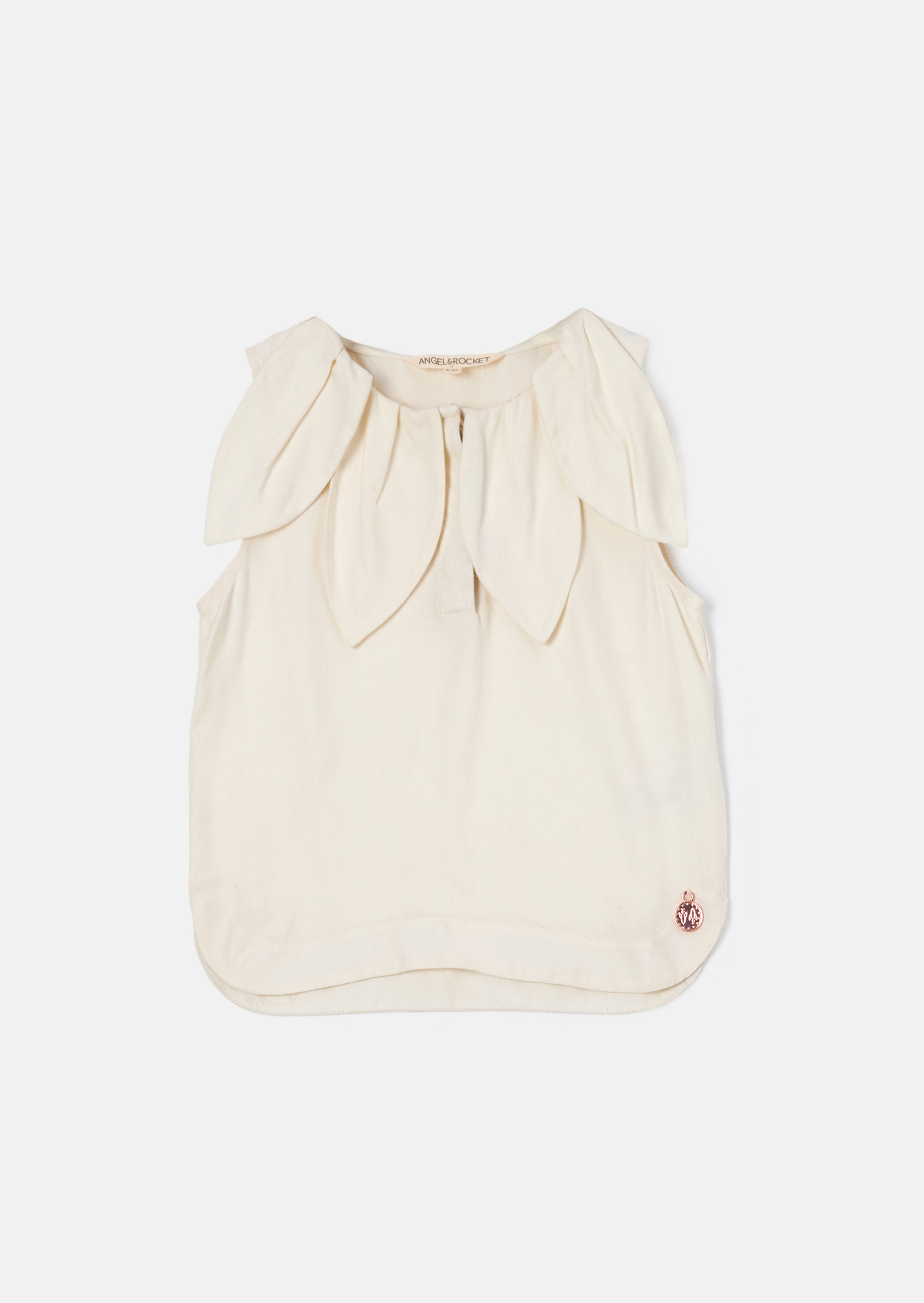 Margaux Elfenbein Blütenblatt Top