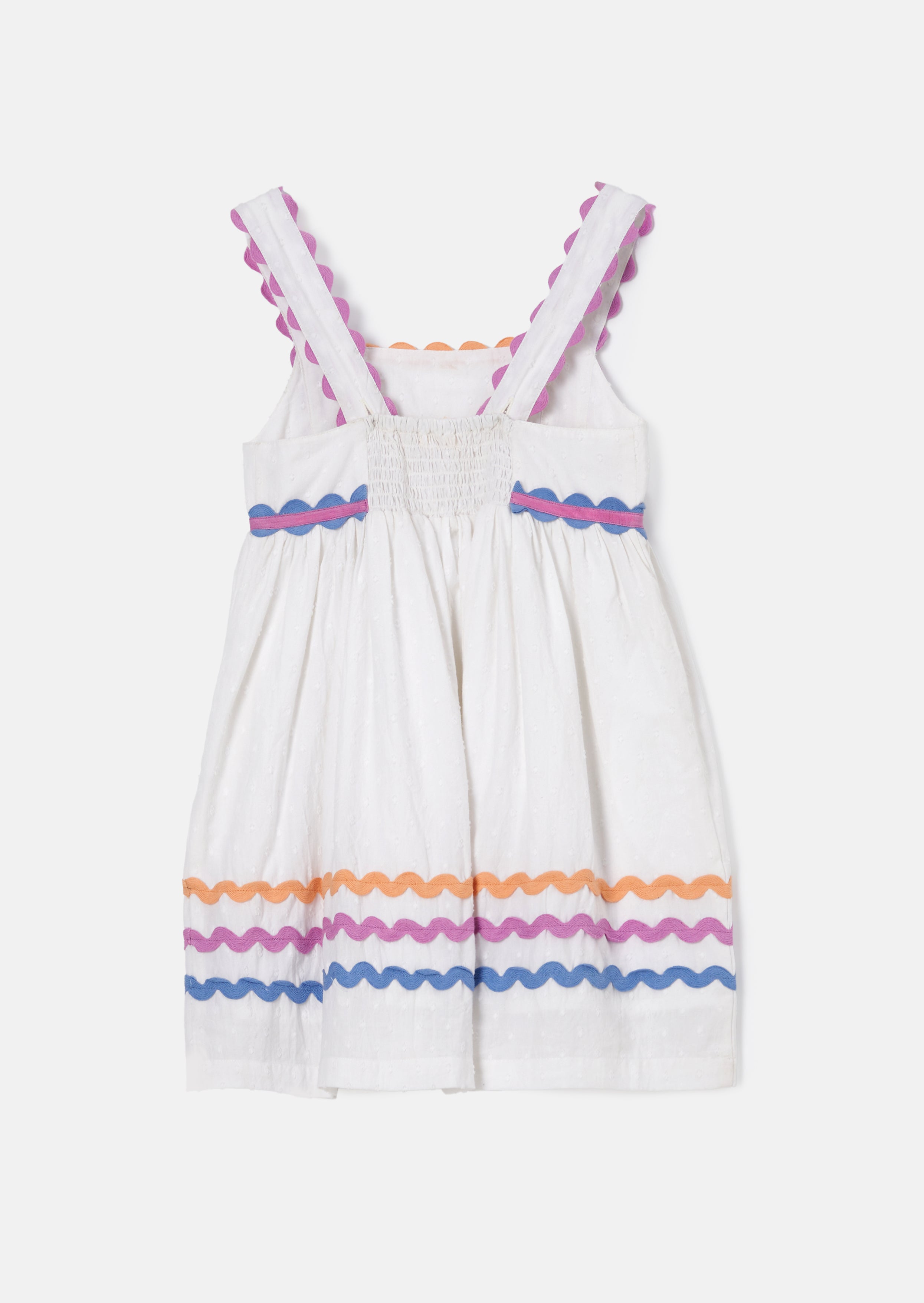 Lia Weiß Rik Rak Kleid