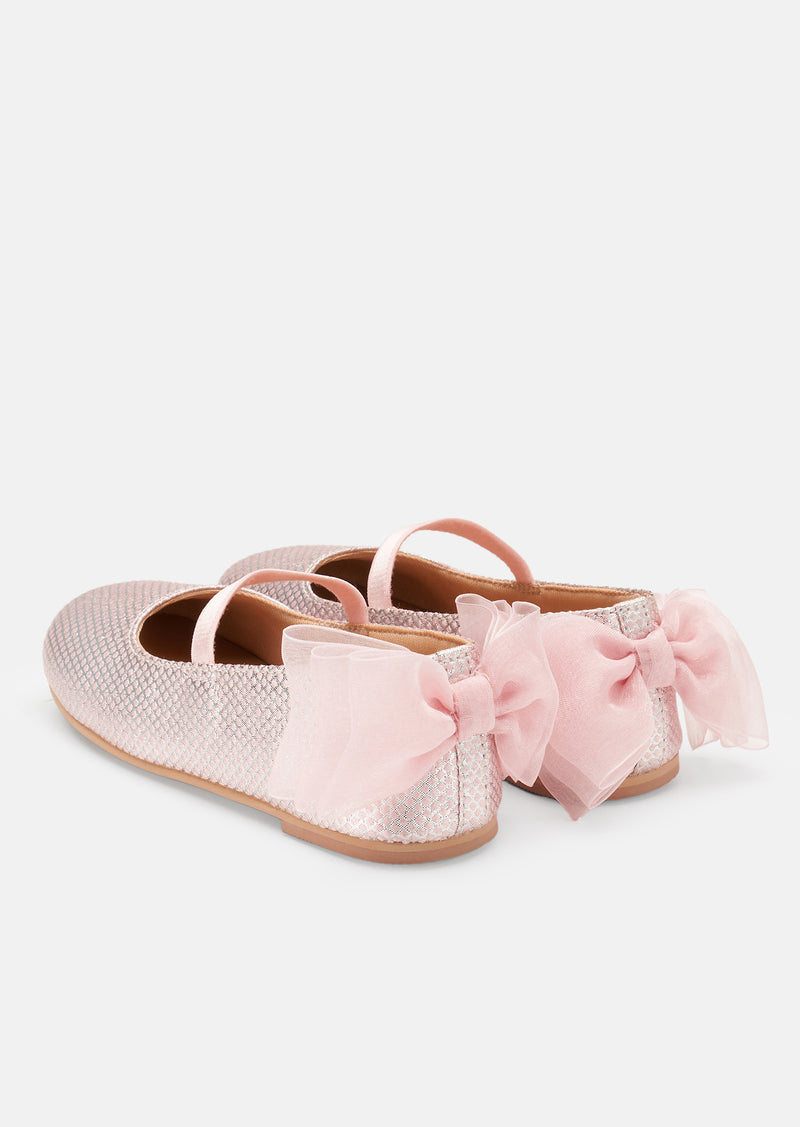 Mary Jane Pink Bow Shoe