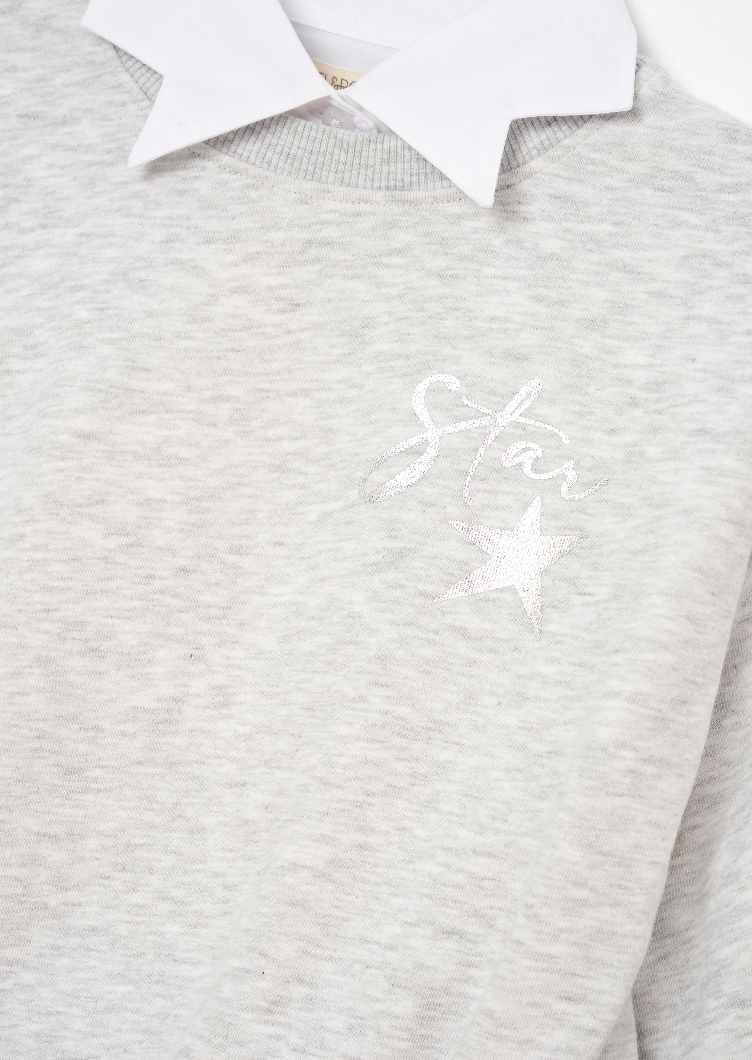Emilie Grauer Stern Kragen Sweatshirt