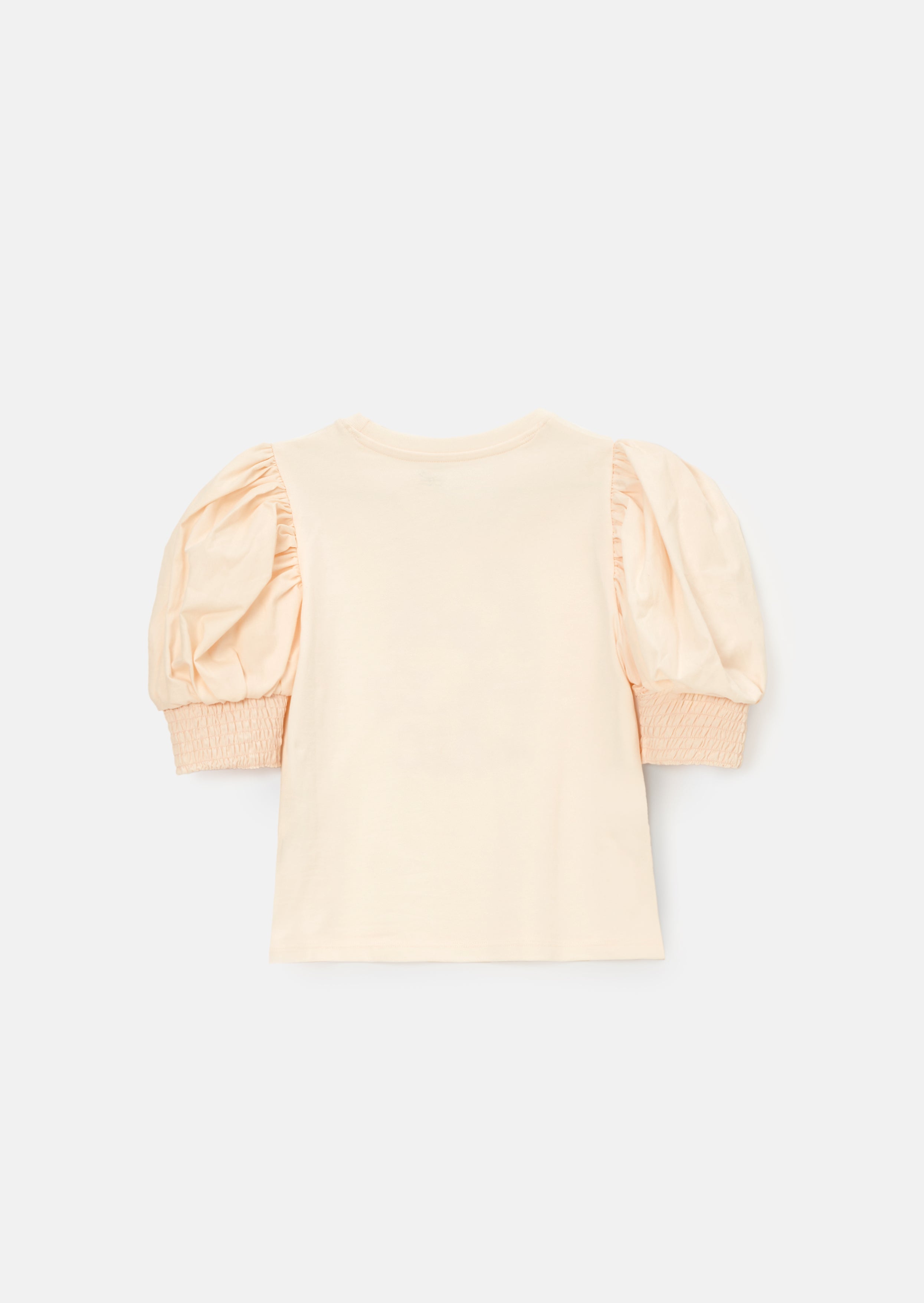 Heidi Pink Puff-Ärmel Rock T-Shirt