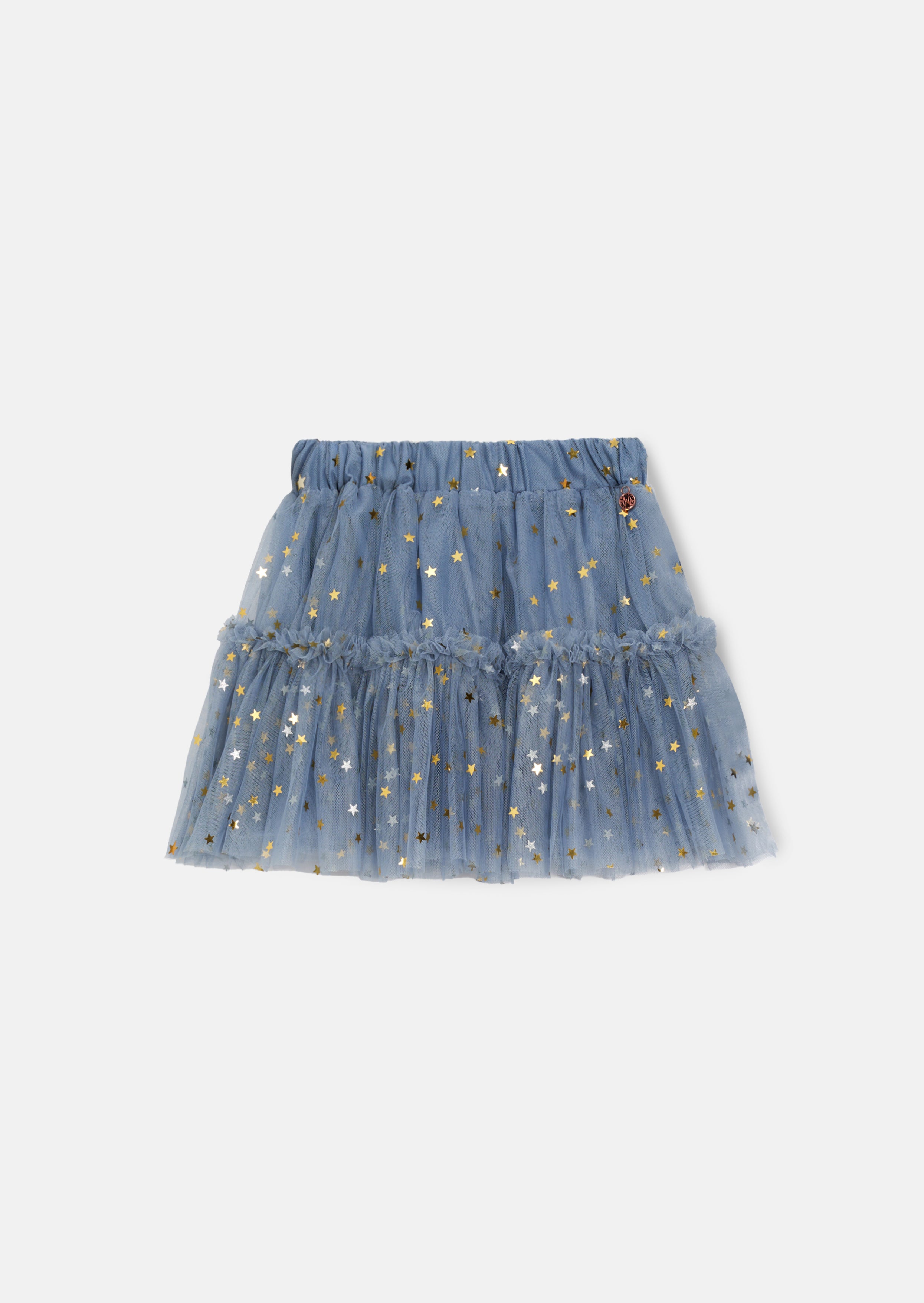 Cora Blau Mesh Stufenrock