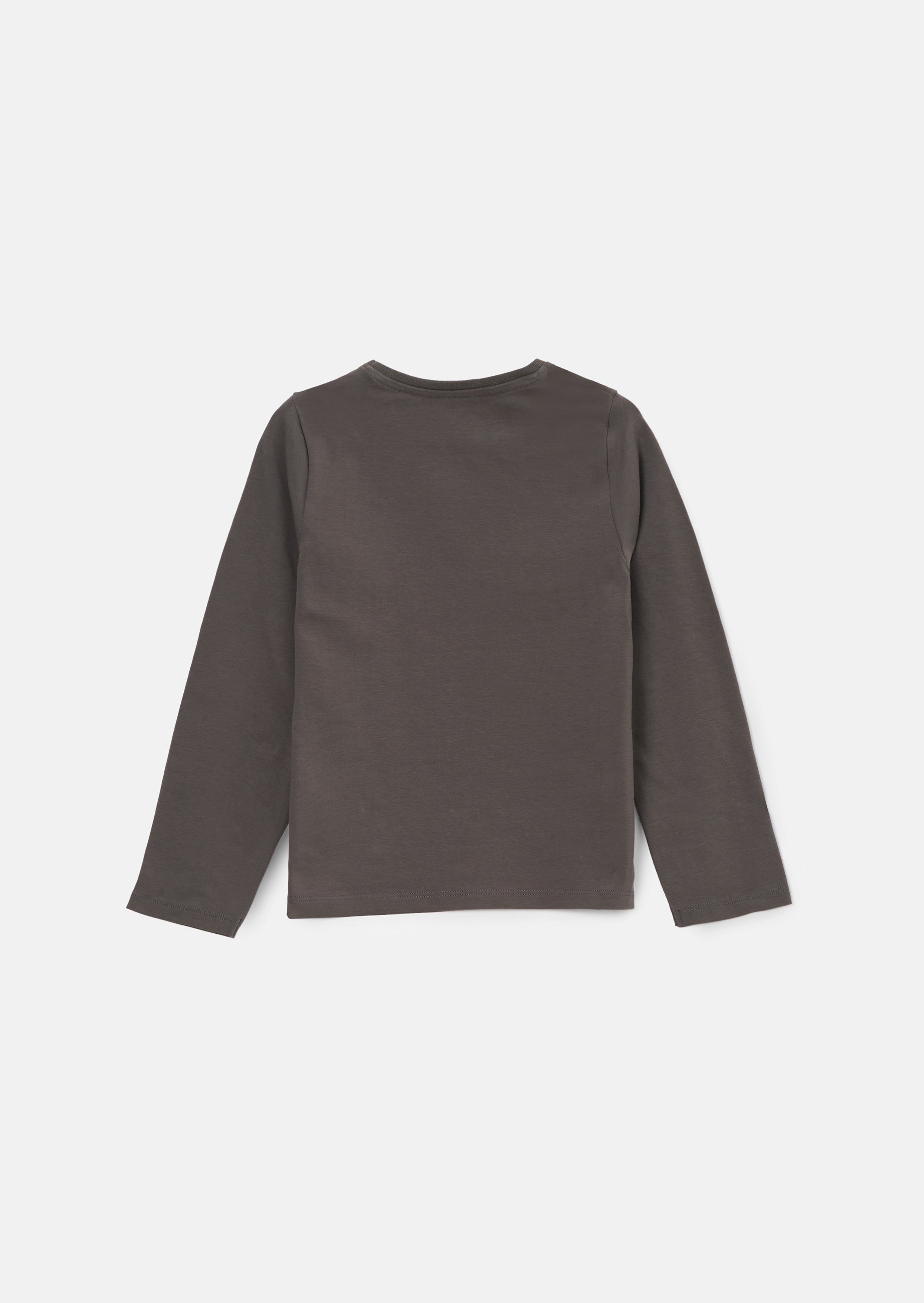Jem graues Langarm-Nieten-T-Shirt