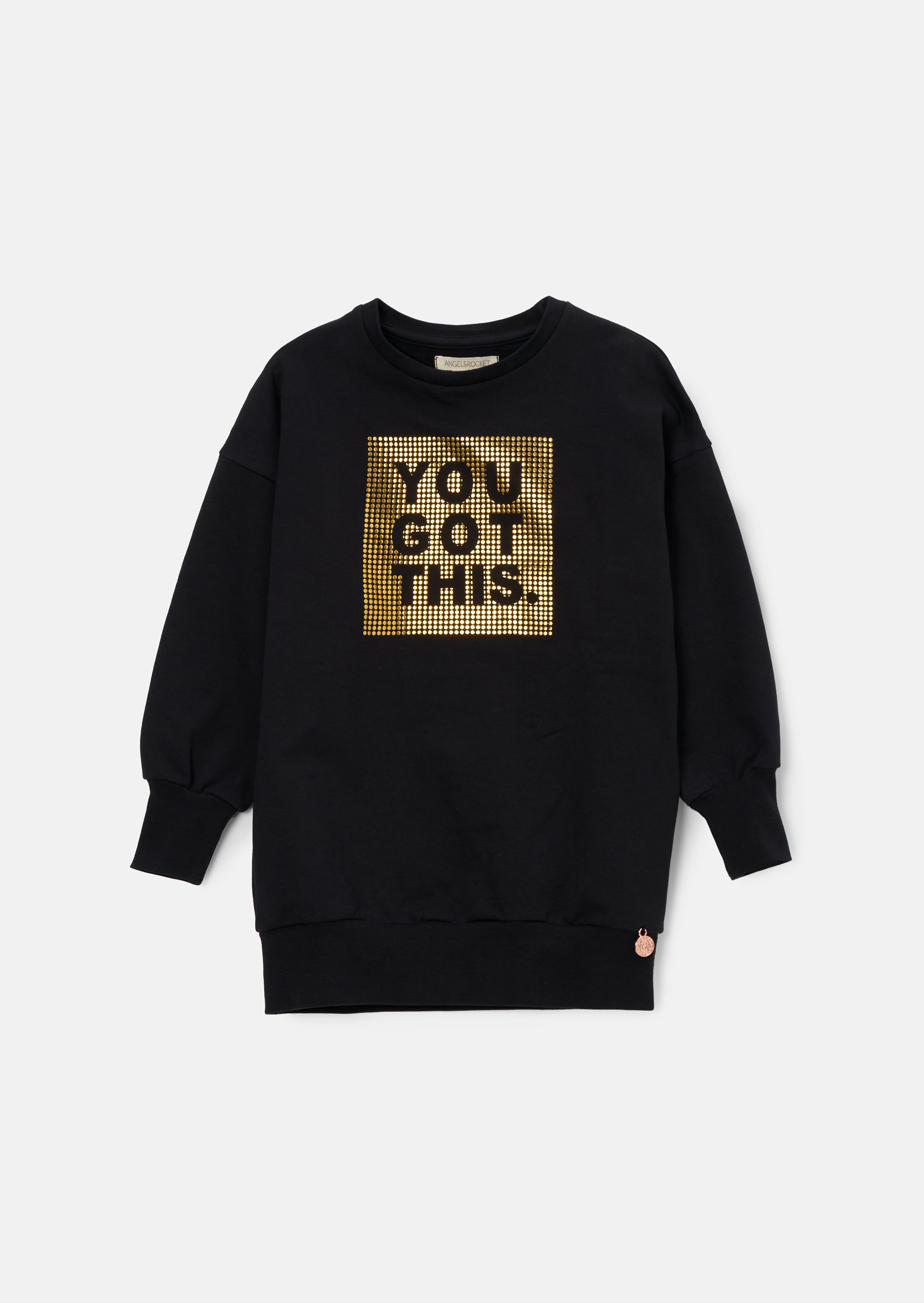 Lori Black Lang geschnittenes Sweatshirt