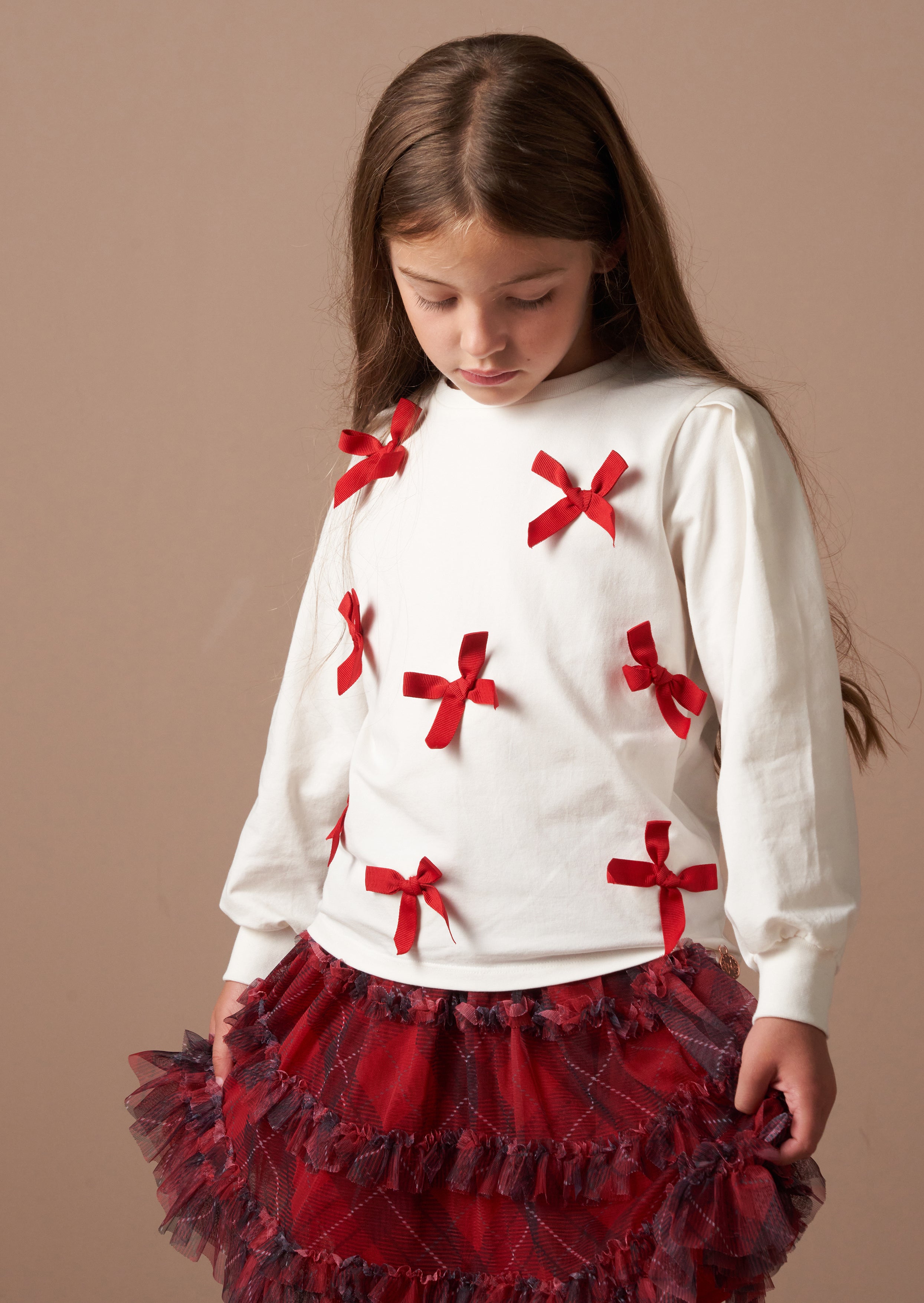 Maglietta Ruby Ivory Bow