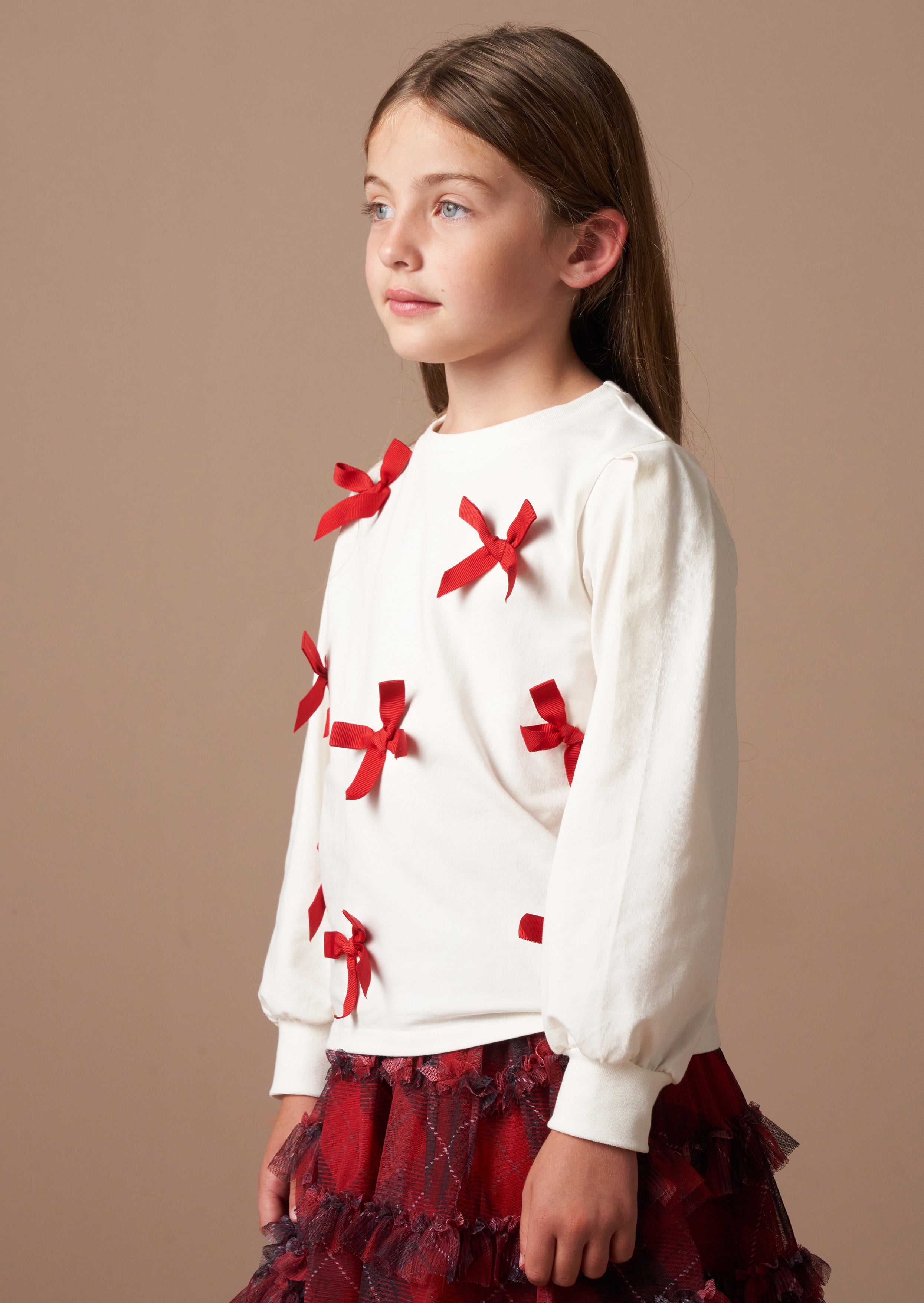 Maglietta Ruby Ivory Bow