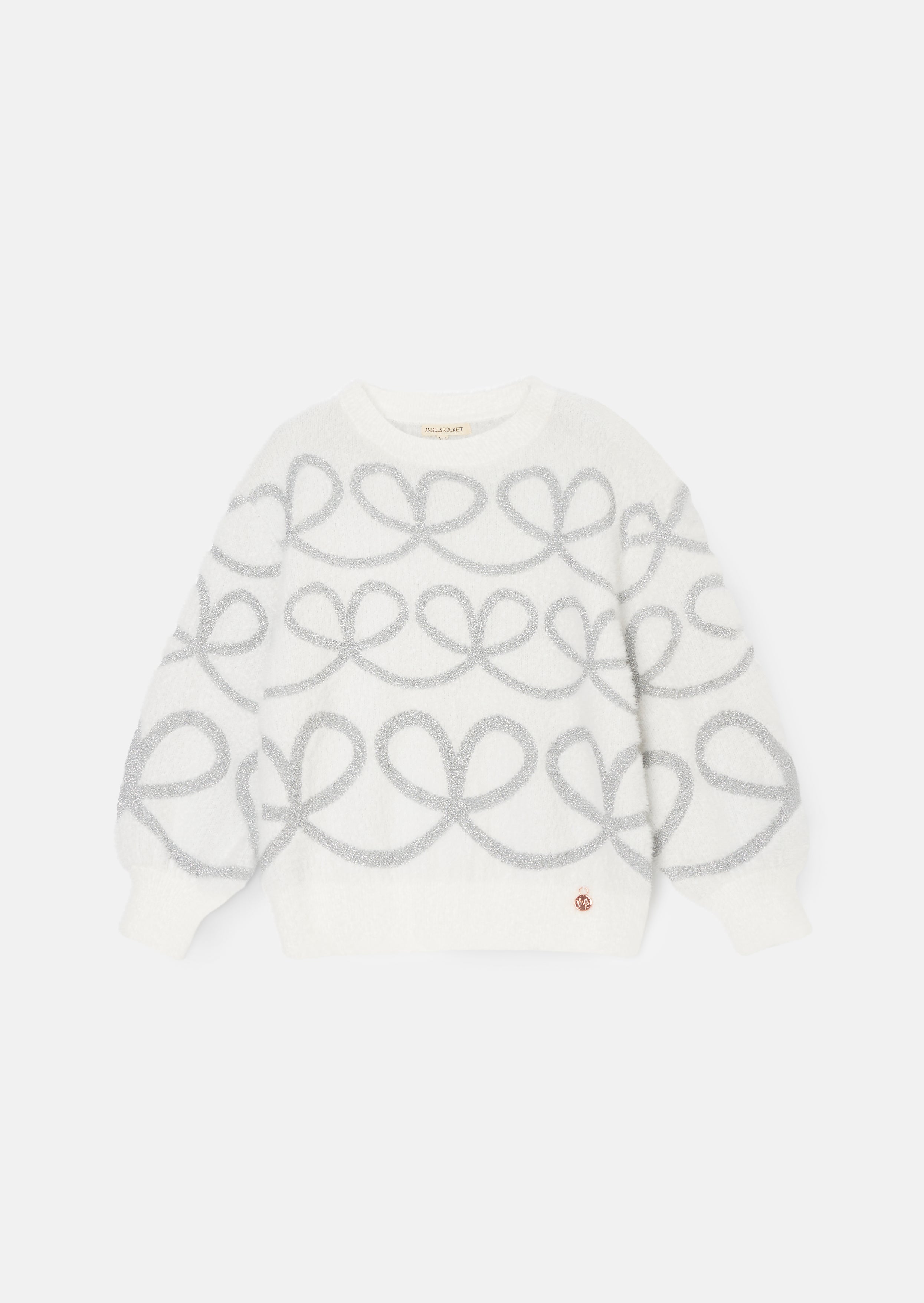 Ana White Lurex Flauschiger Pullover