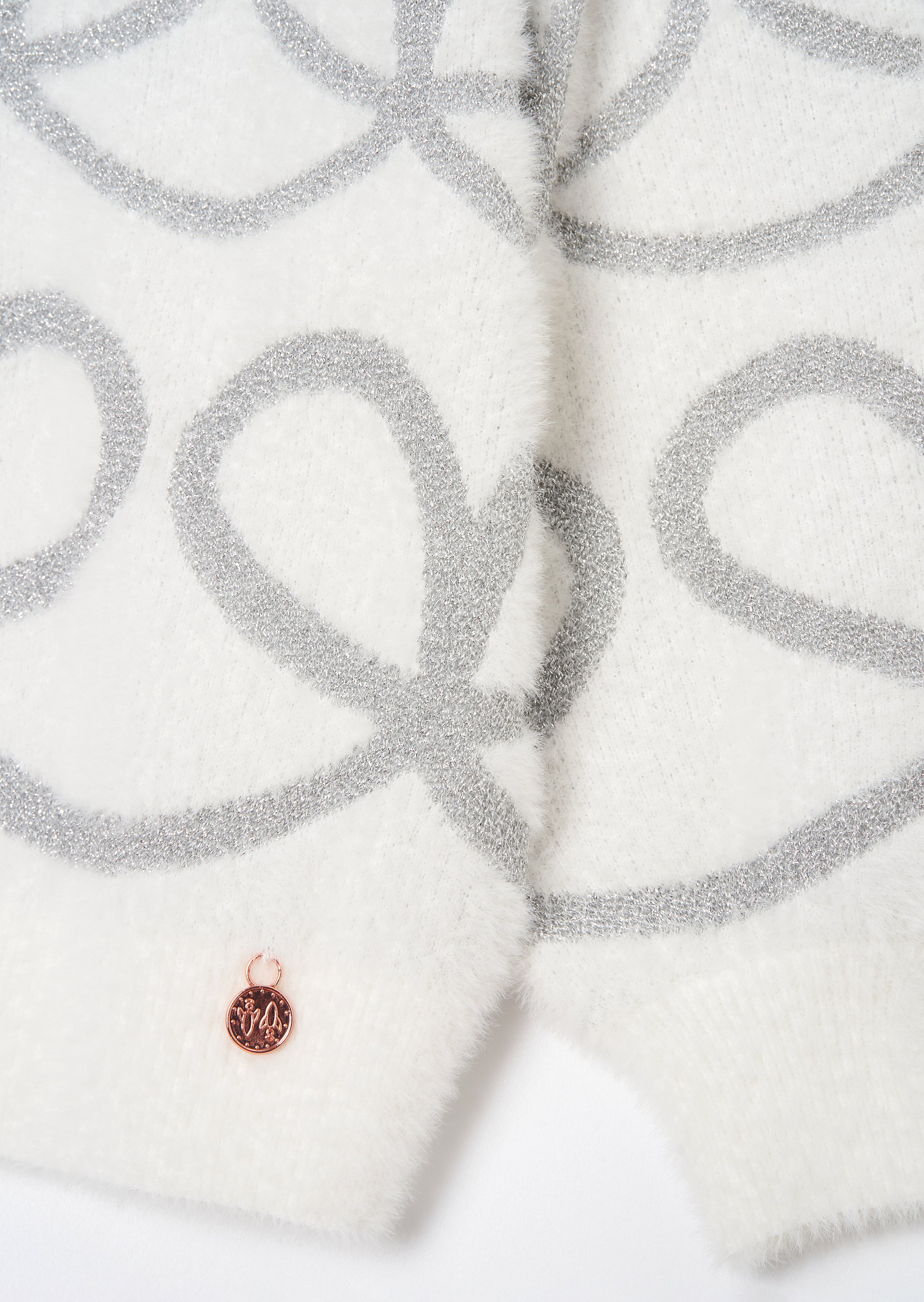 Ana White Lurex Flauschiger Pullover