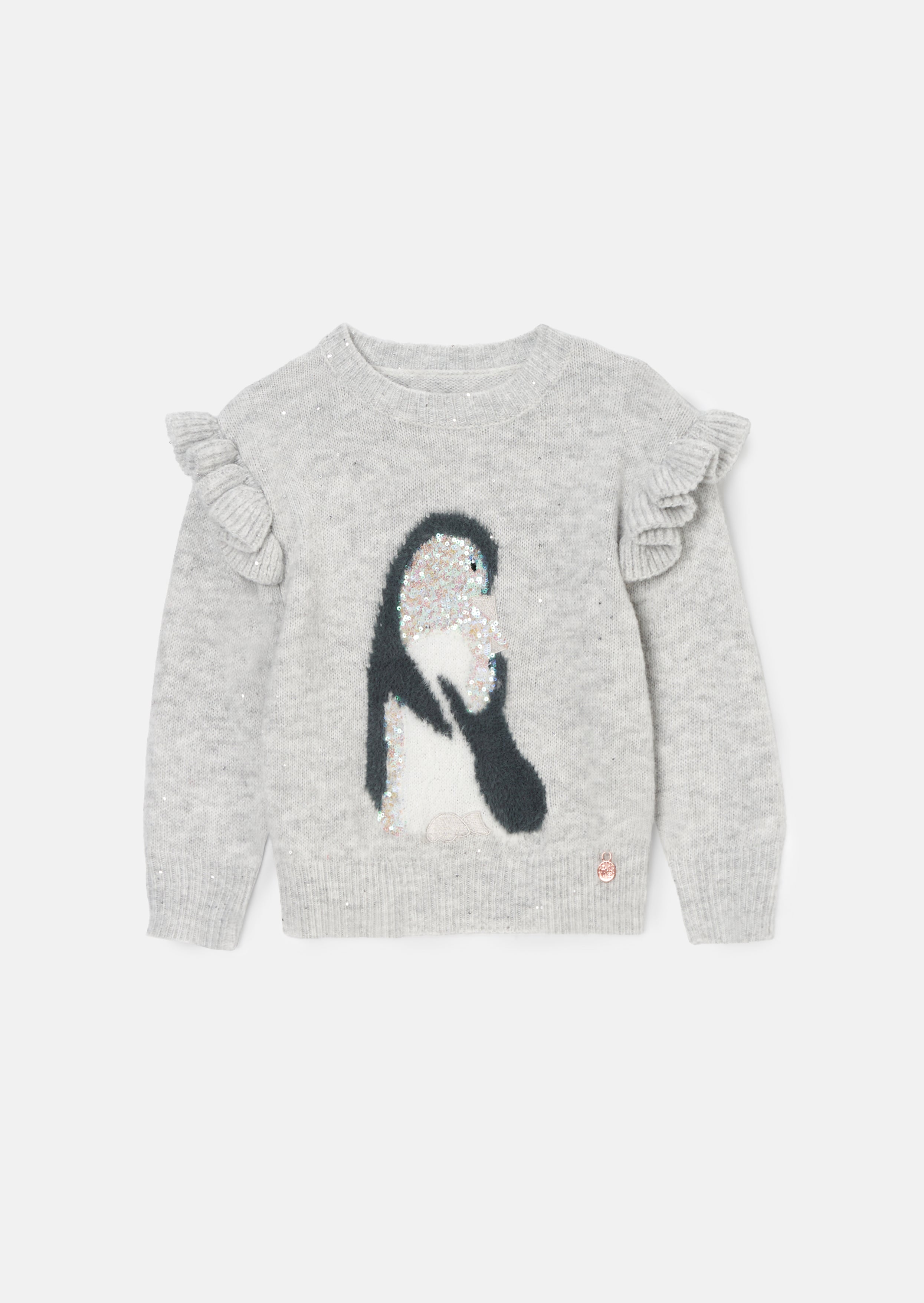 Sweter z cekinowym pingwinem Peggy